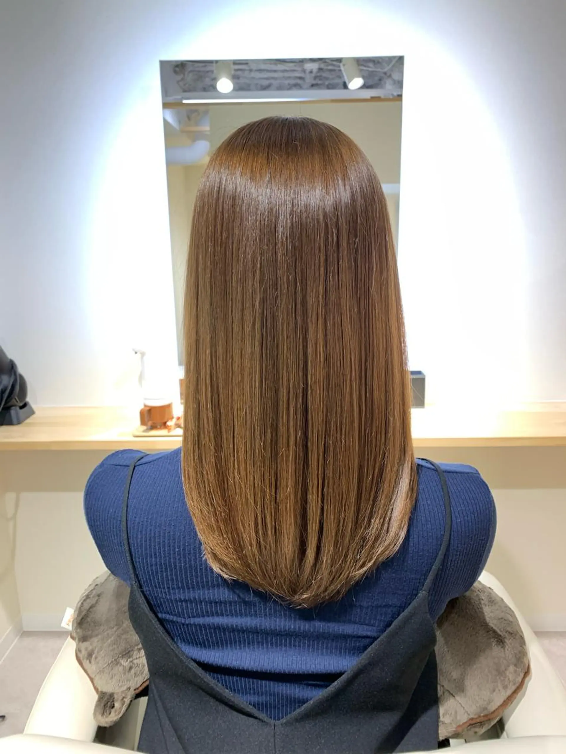 セミロング カラー イルミナカラー トリートメント 酸熱トリートメント カット ヘアカラー トリートメント 🏆蔵前個室 美容院🏆　大川月央のヘアスタイル