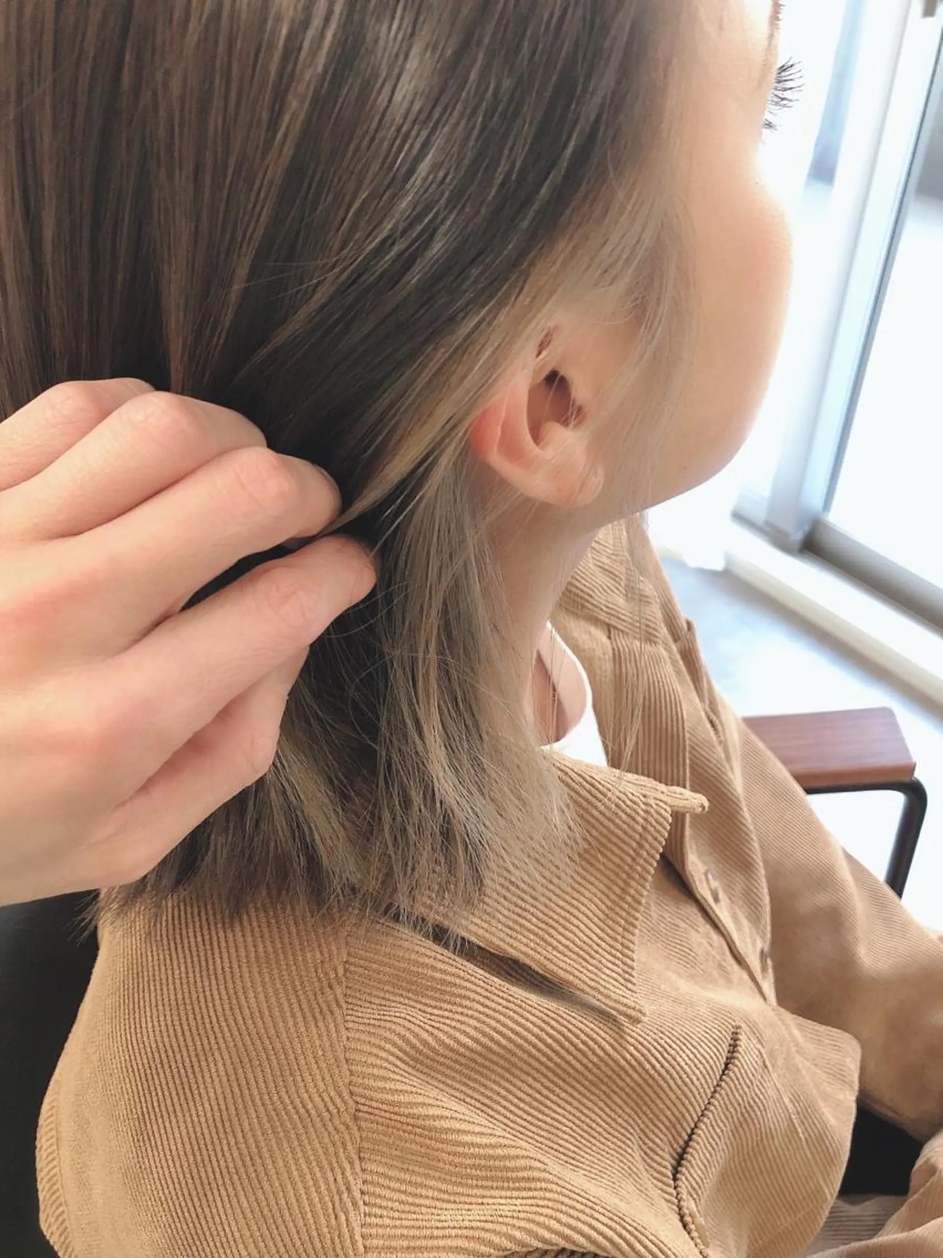 ミディアム カラー OFF YUYAのヘアスタイル