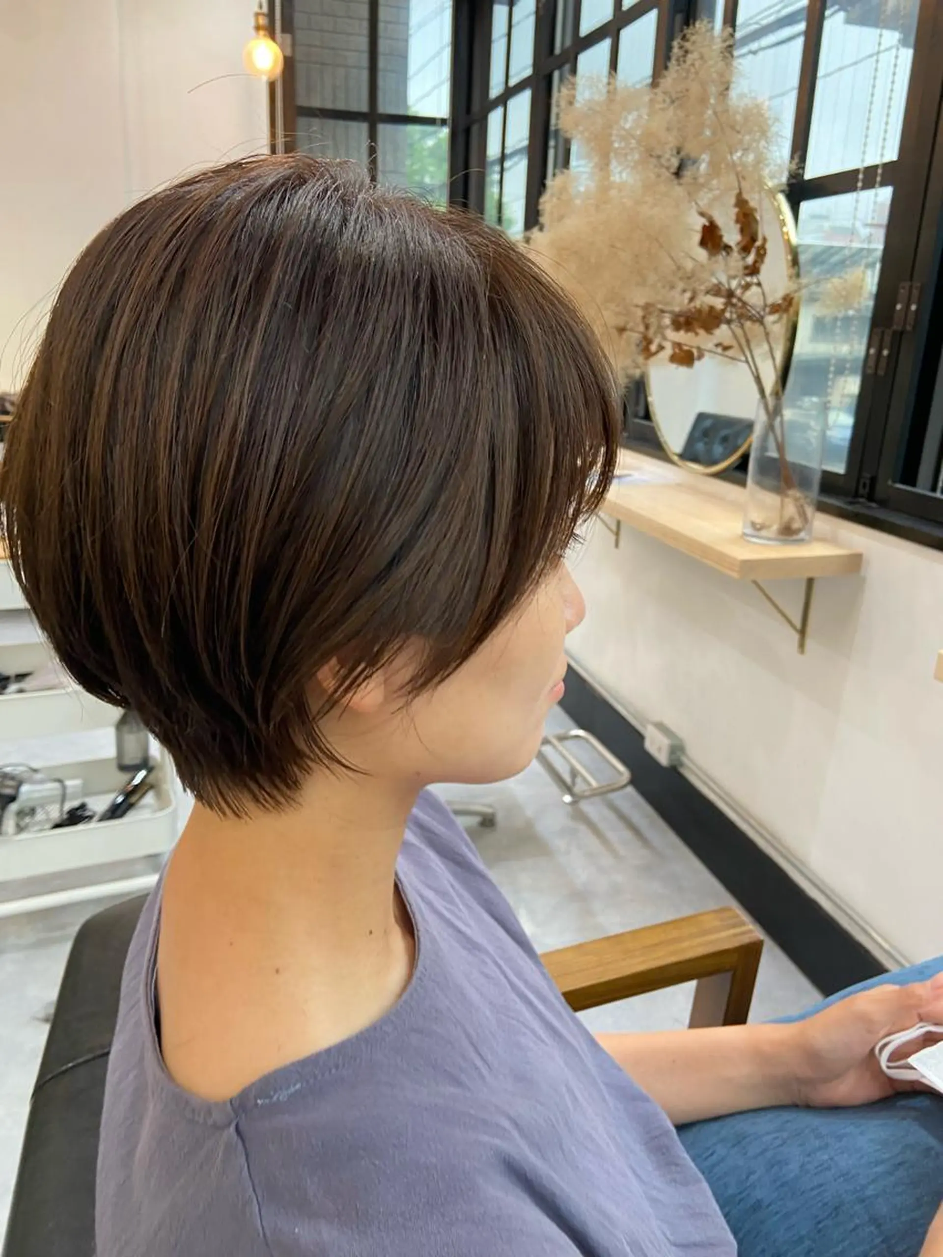 ショート カラー 田中 あやなのヘアスタイル