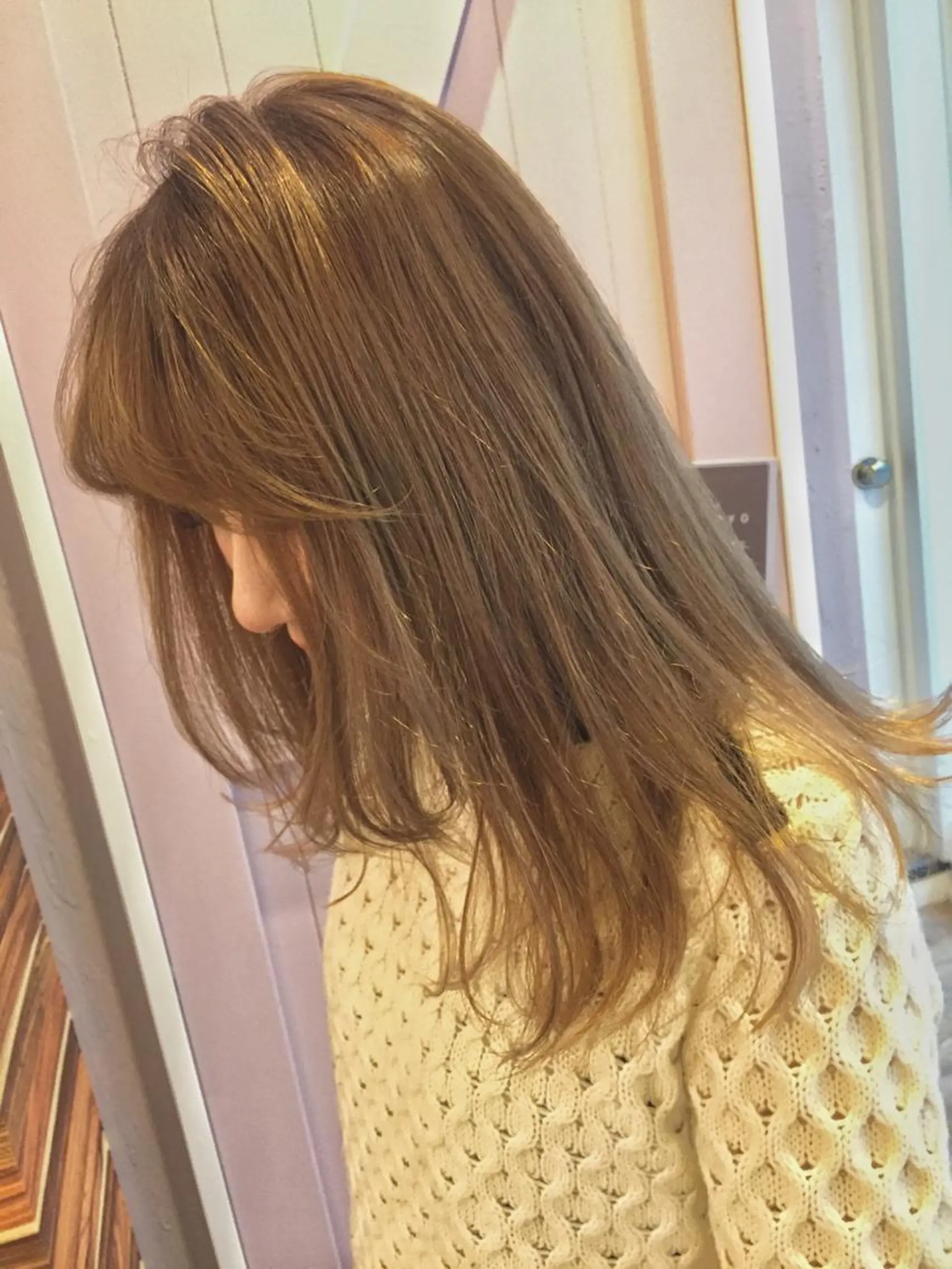 カラー ブリーチ ブロンド イエローカラー HARUNA/ミセス 大人ショートヘアのヘアスタイル