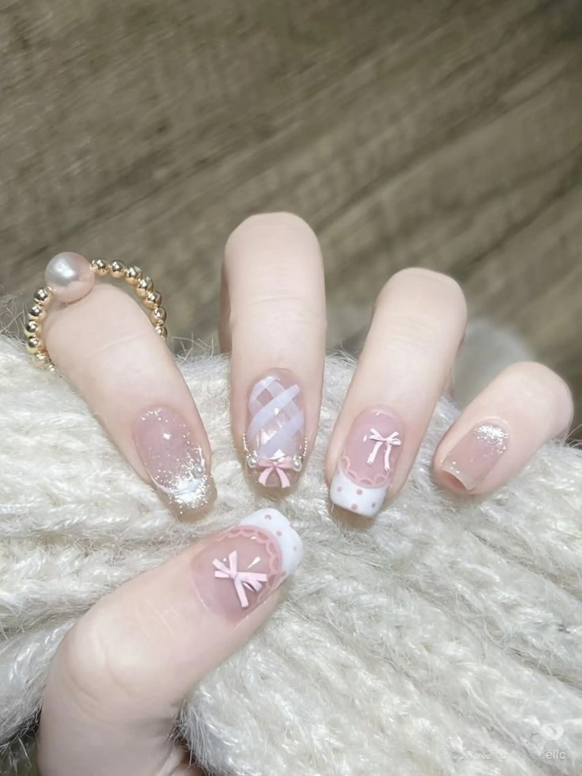 ネイル 長さ出し フレンチネイル グラデーション 卒業式 マグネットネイル ハンドネイル MIHANA YUKIのネイルデザイン