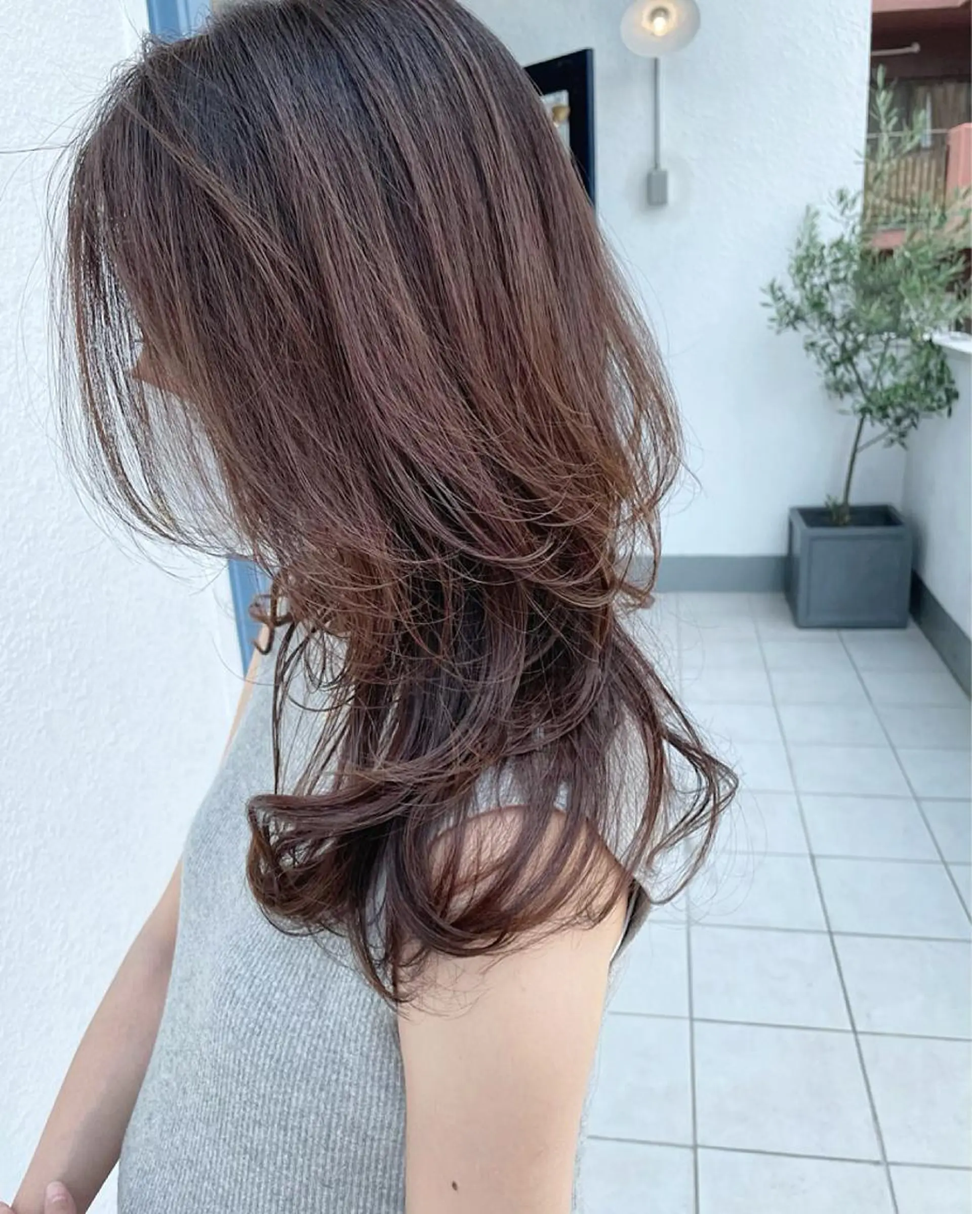 セミロング レイヤーカット カット ヘアカラー トリートメント peige 斉藤✨大人ヘアー✨のヘアスタイル