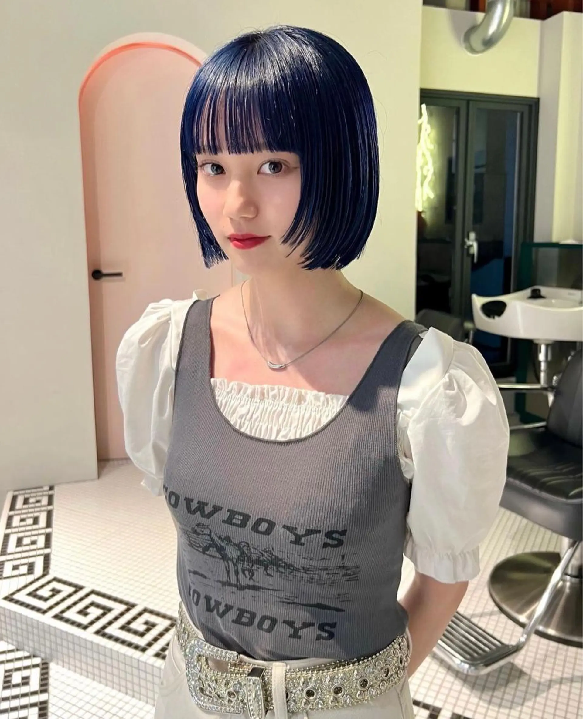 ショート カラー ネイビーカラー 丹治 一輝ボブ/ショートのヘアスタイル