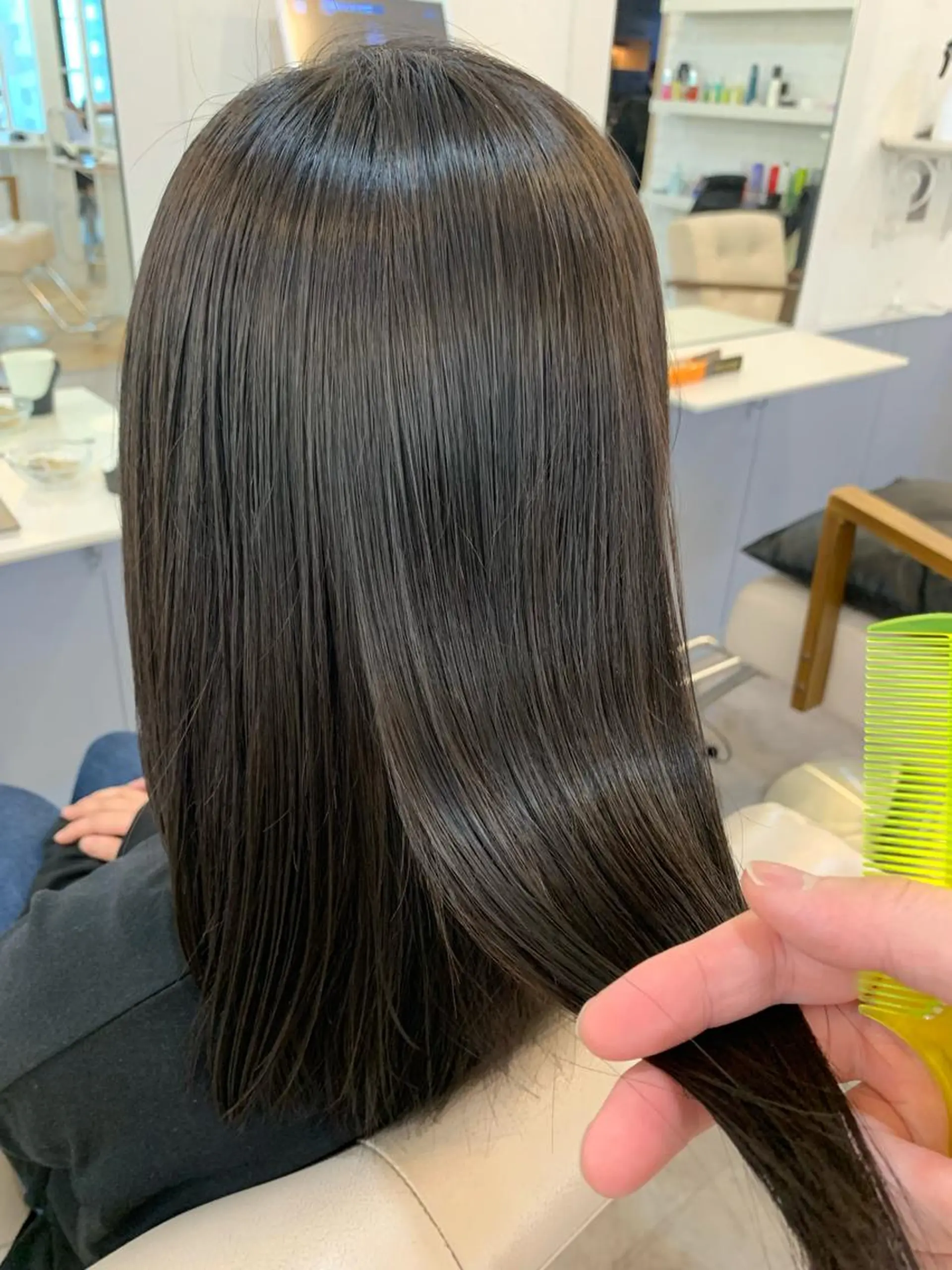 ロング カット 縮毛矯正 トリートメント 🍋似合わせ✖️ ｼｮｰﾄﾍｱ🍋早田のヘアスタイル