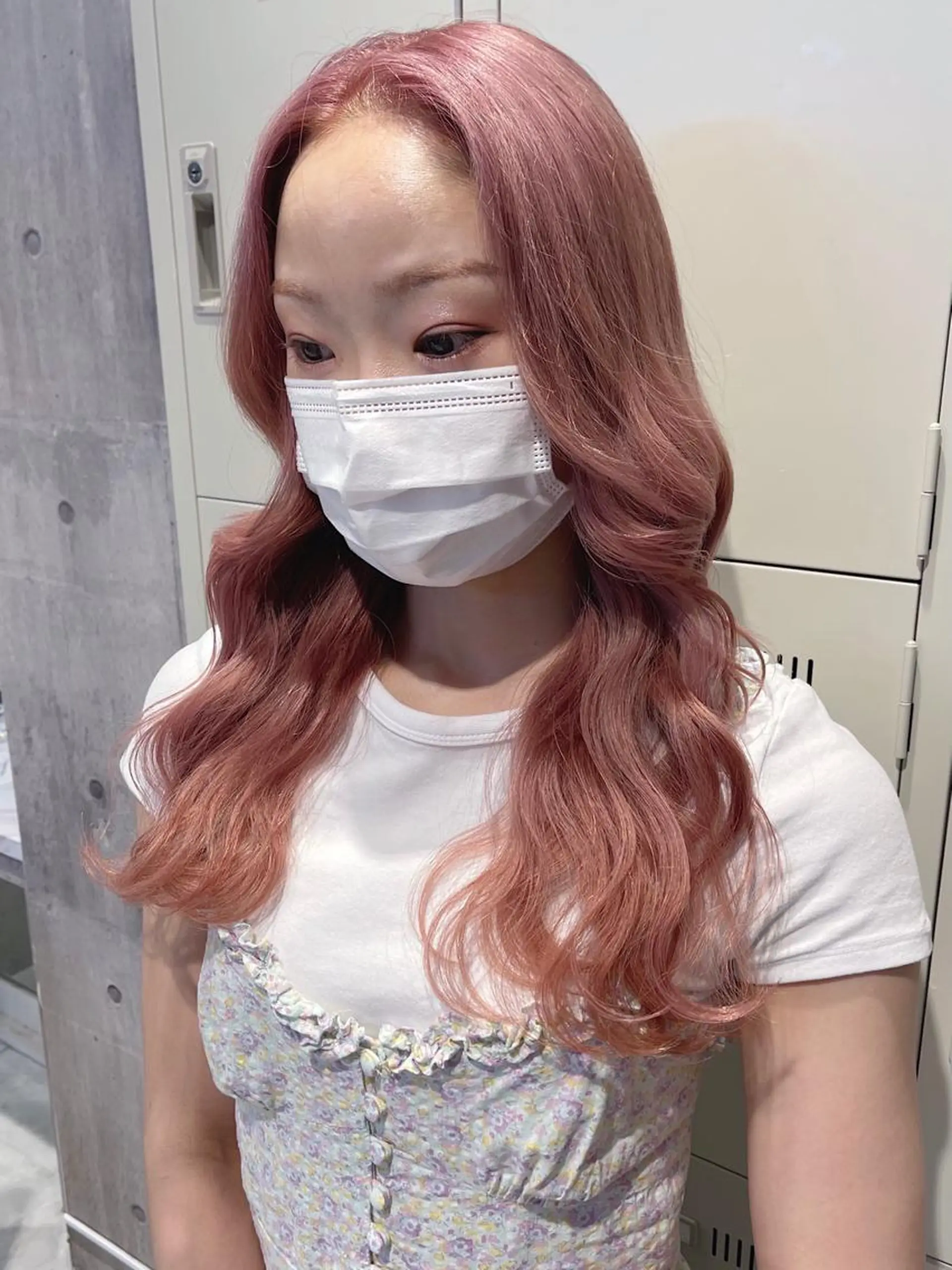 ロング カラー パーマ ヘアアレンジ メンズ キッズ ネイル マツエク・マツパ アイブロウ 🎀韓国レイヤー YURINA🎀のヘアスタイル