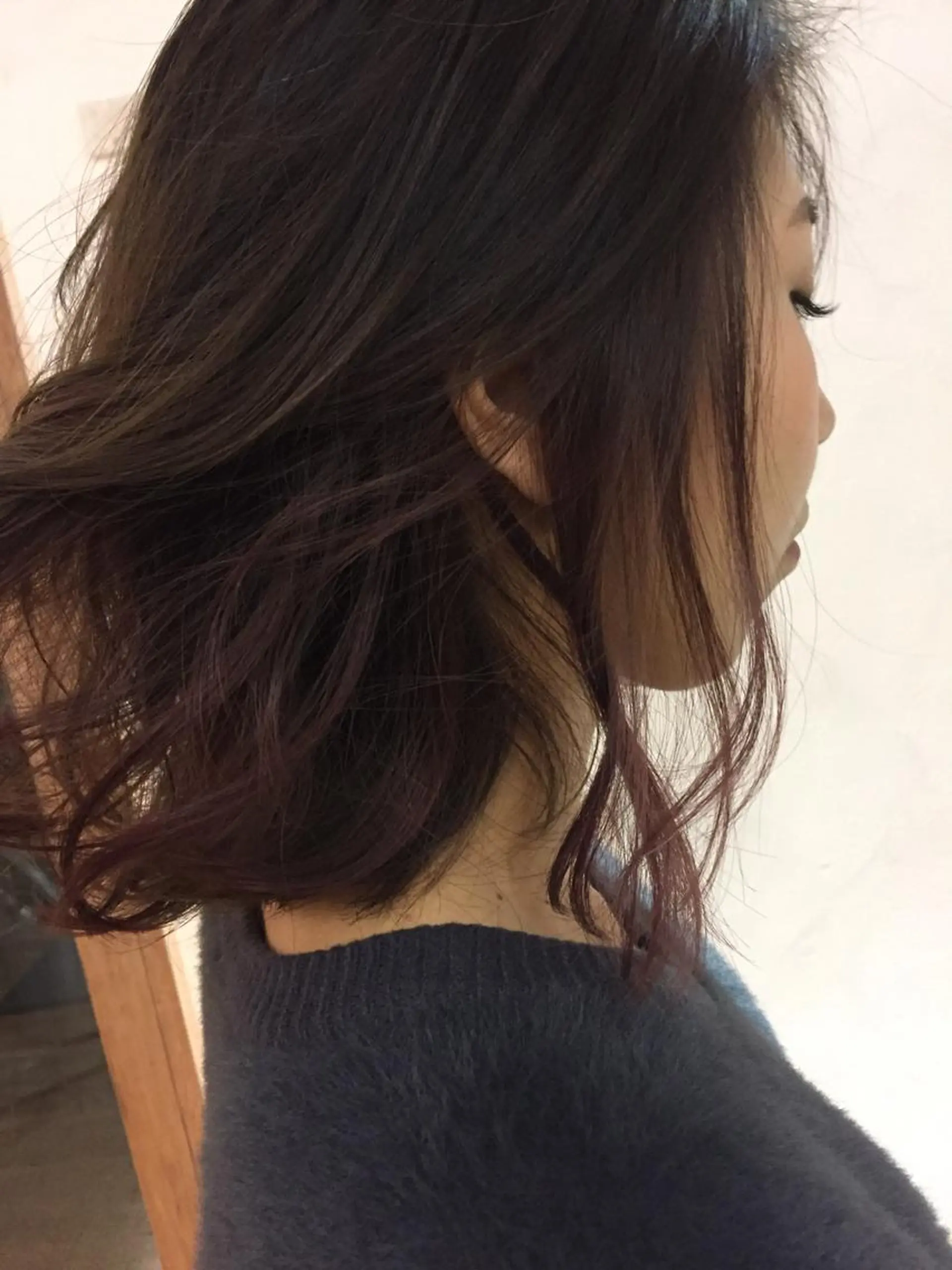 ミディアム カラー ハットリ /北習志野のヘアスタイル