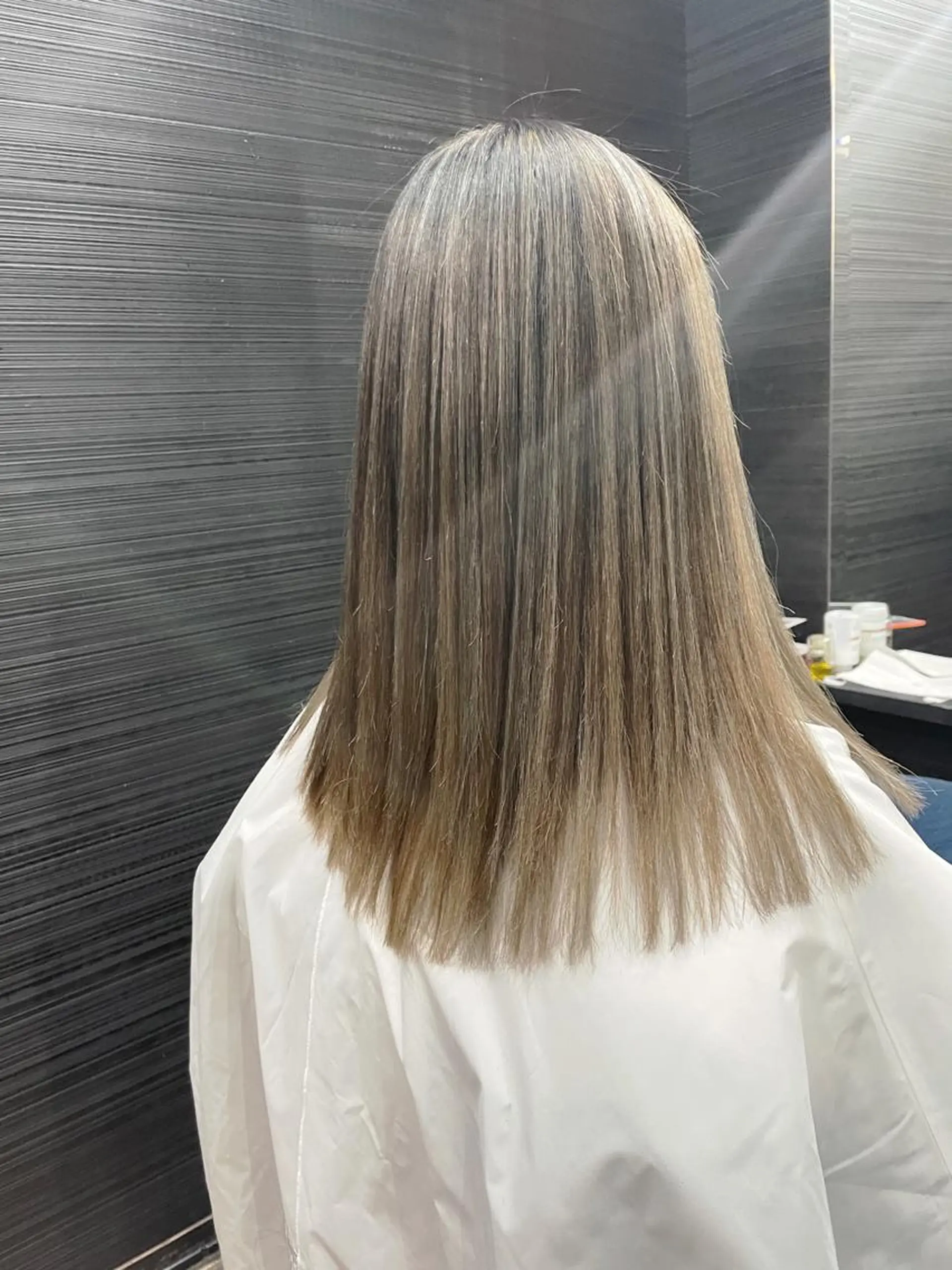 セミロング 髪質改善 トリートメント トリートメント 山本 雅由のヘアスタイル