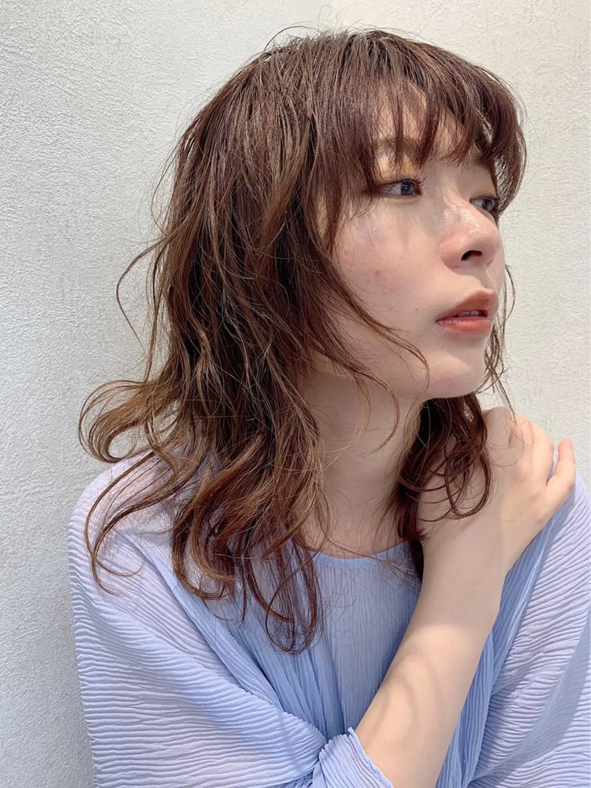 ロング メンズ縮毛矯正 ニュアンスパーマのヘアスタイル