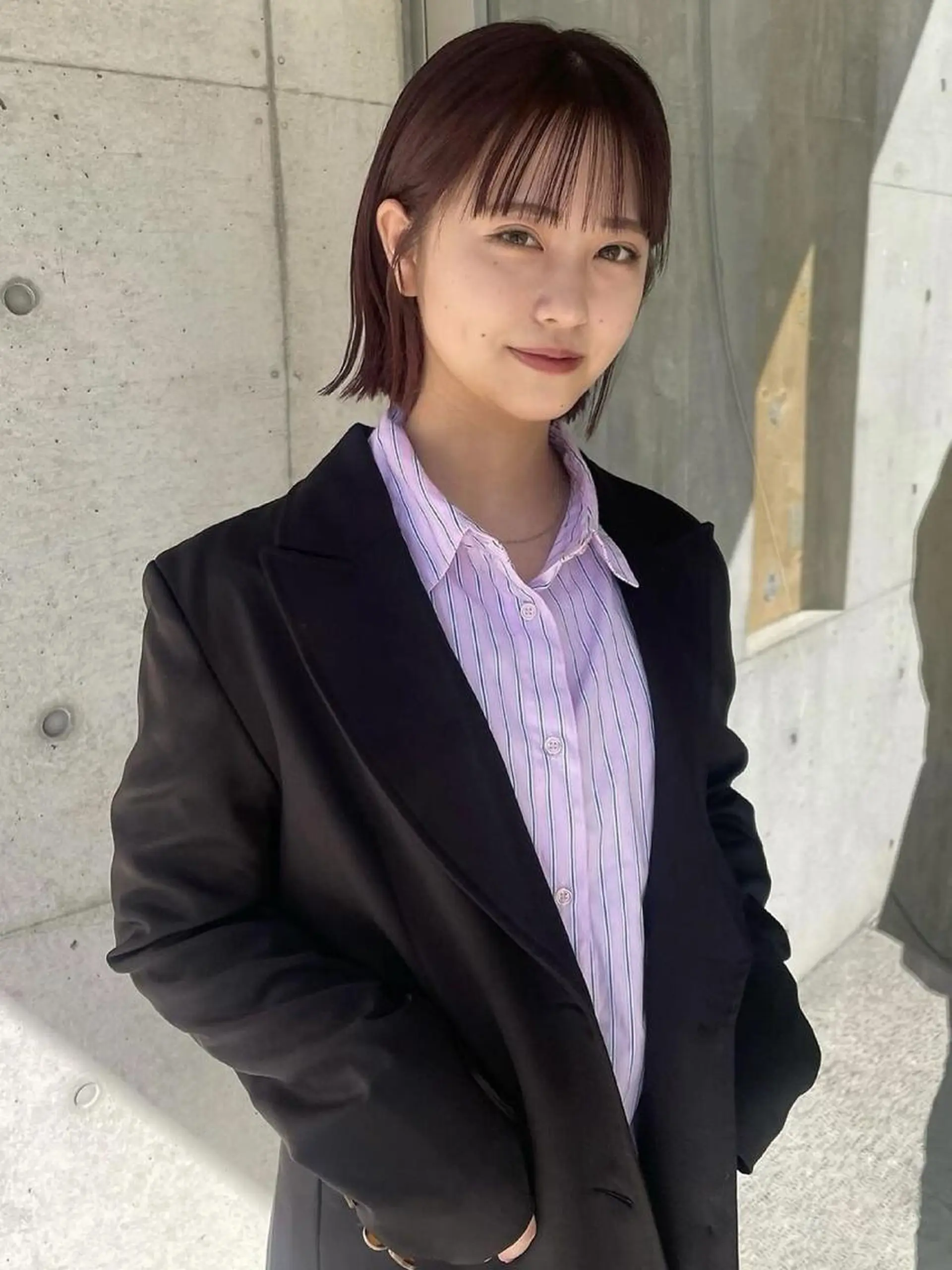 ショート カラー 透明感カラー🪡🤍 nanao🤍🪡のヘアスタイル