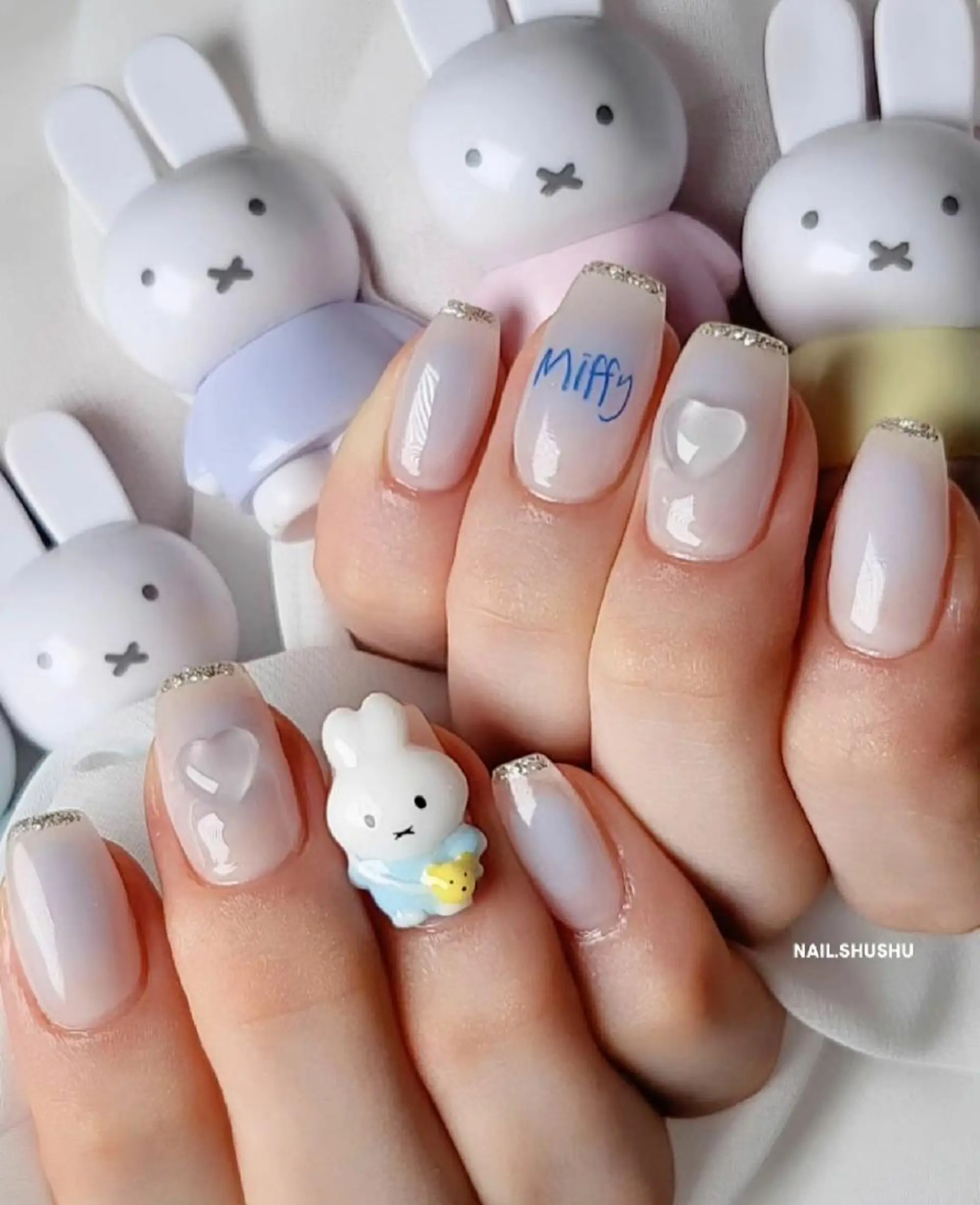 ネイル 持ち込み ニュアンスネイル ワンカラーネイル シンプルネイル 夏ネイル 3dパーツ/流行り 👧shushu❤️のネイルデザイン