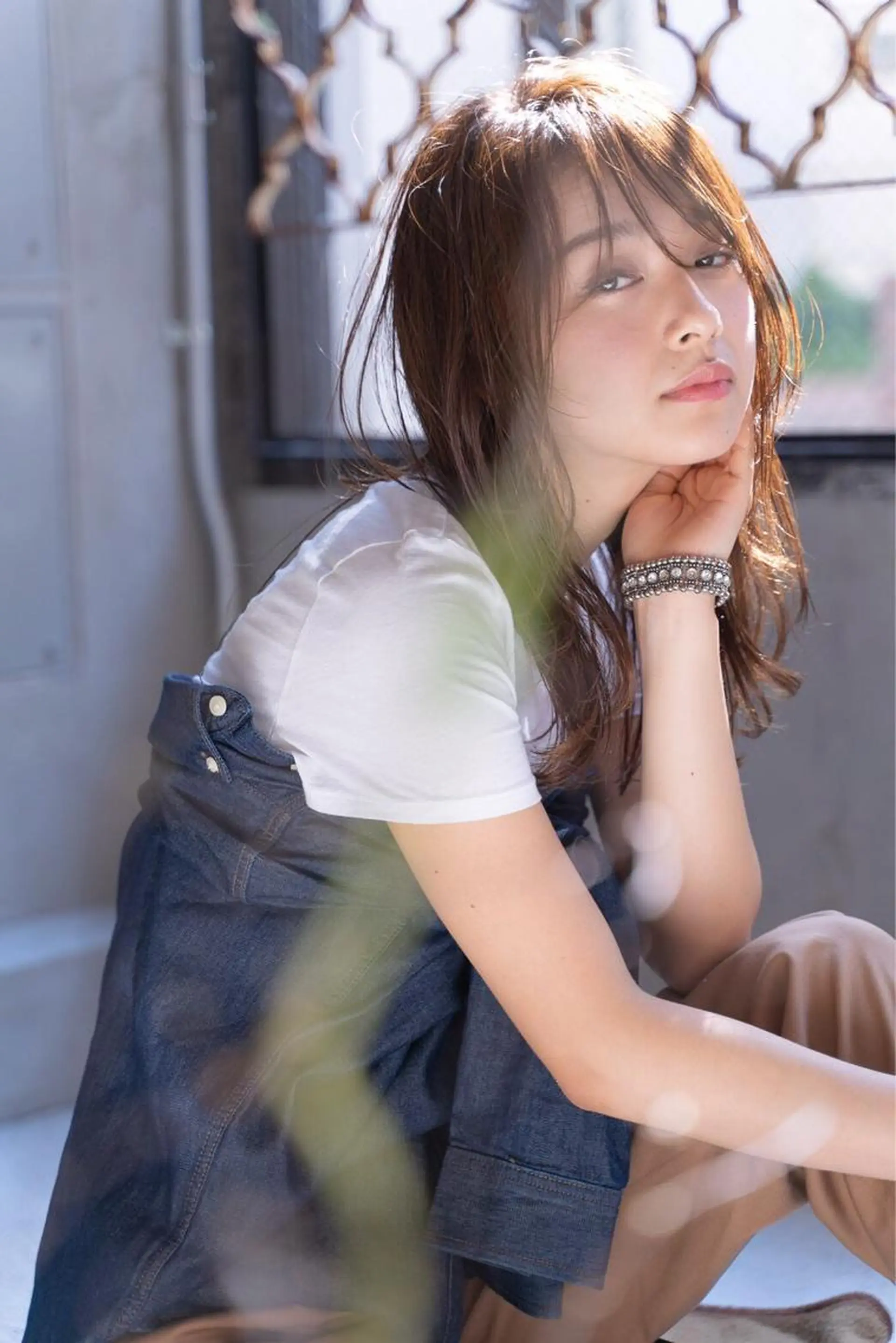 セミロング カラー パーマ 💘透明感カラー💘 沖本 将宏のヘアスタイル