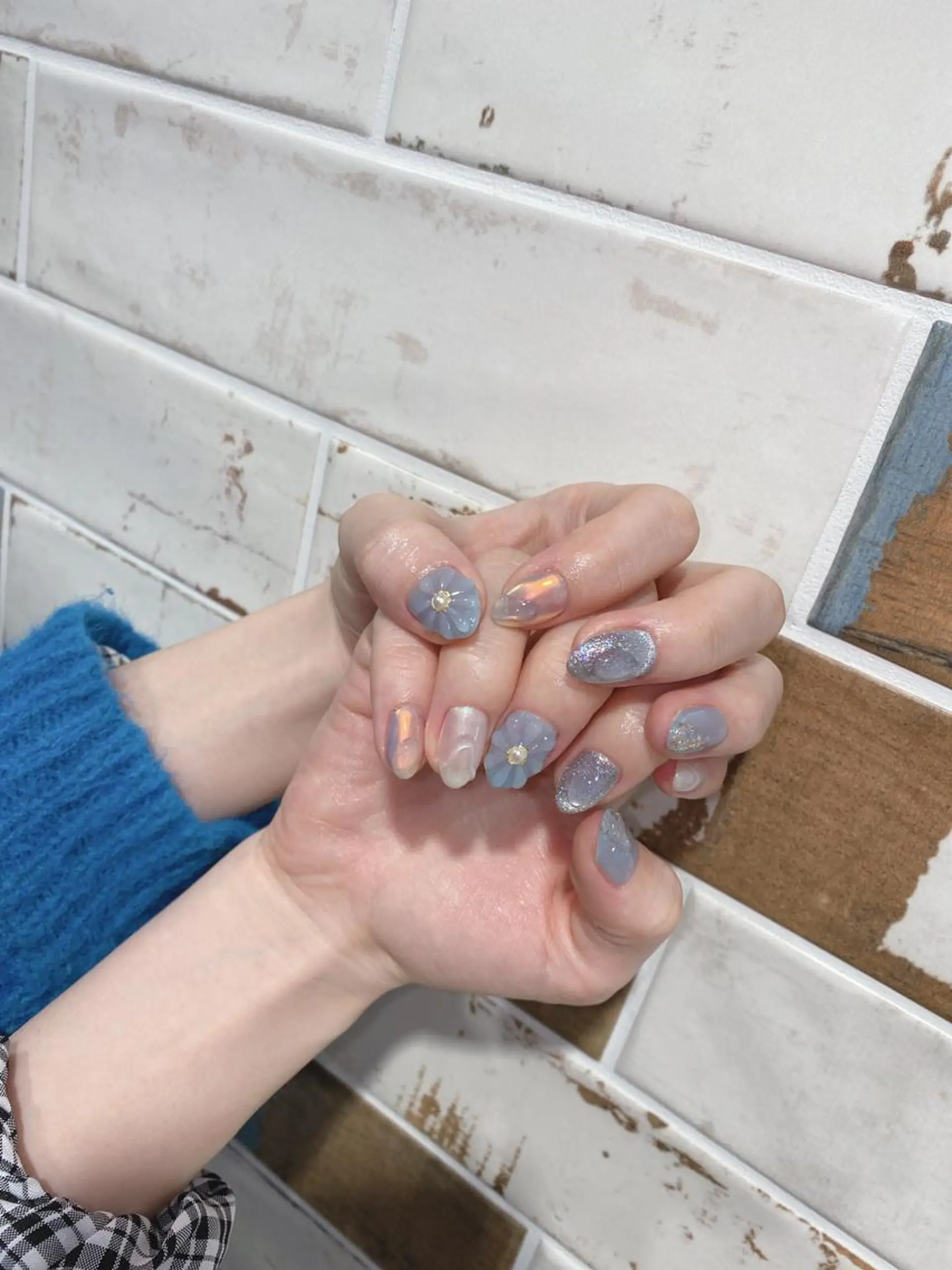 ネイル オーロラネイル マグネットネイル ハンドネイル フジタ エリカのネイルデザイン