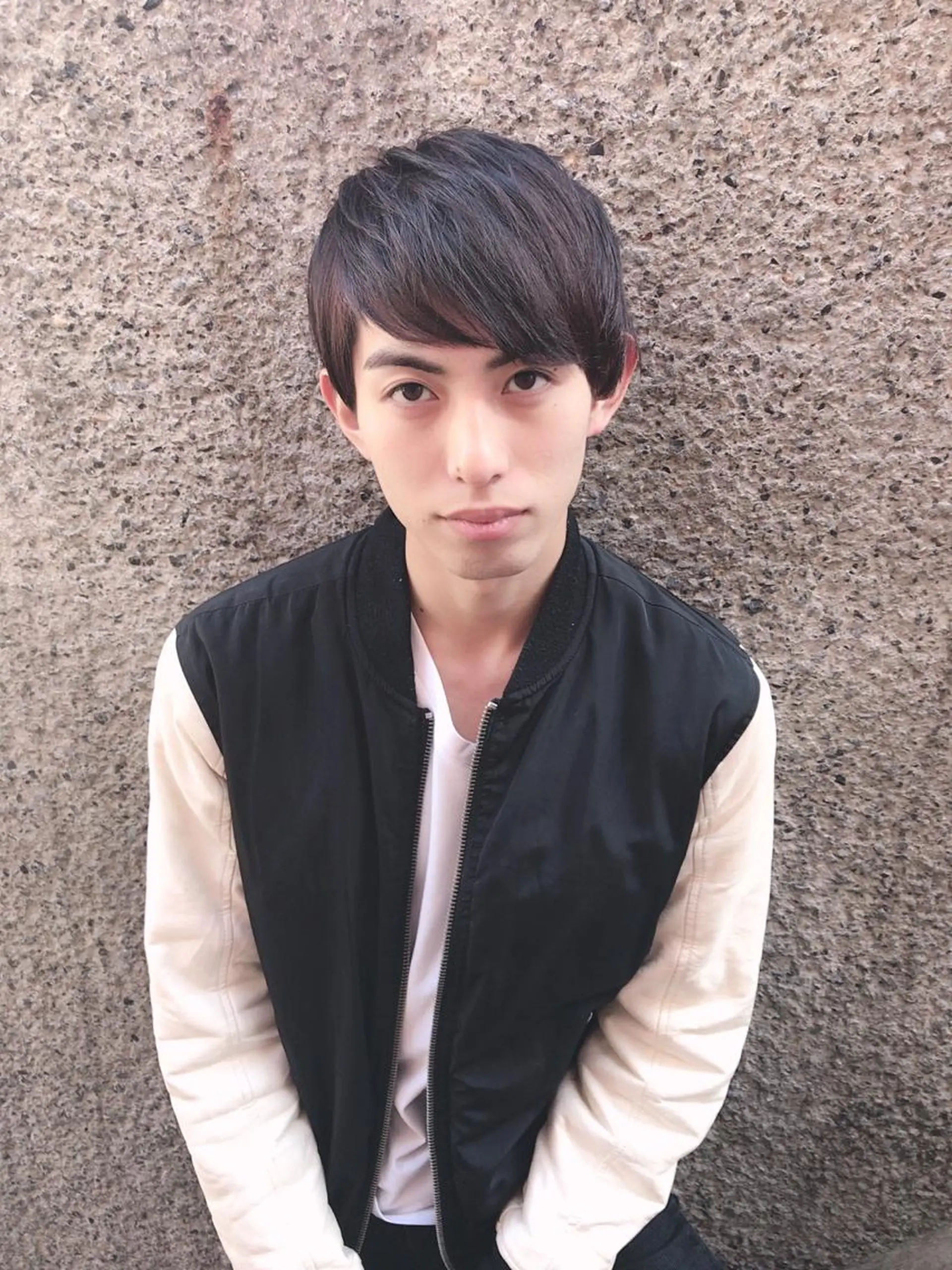 ショート カラー パーマ メンズ マッシュ カット ヘアカラー ちこ .のヘアスタイル