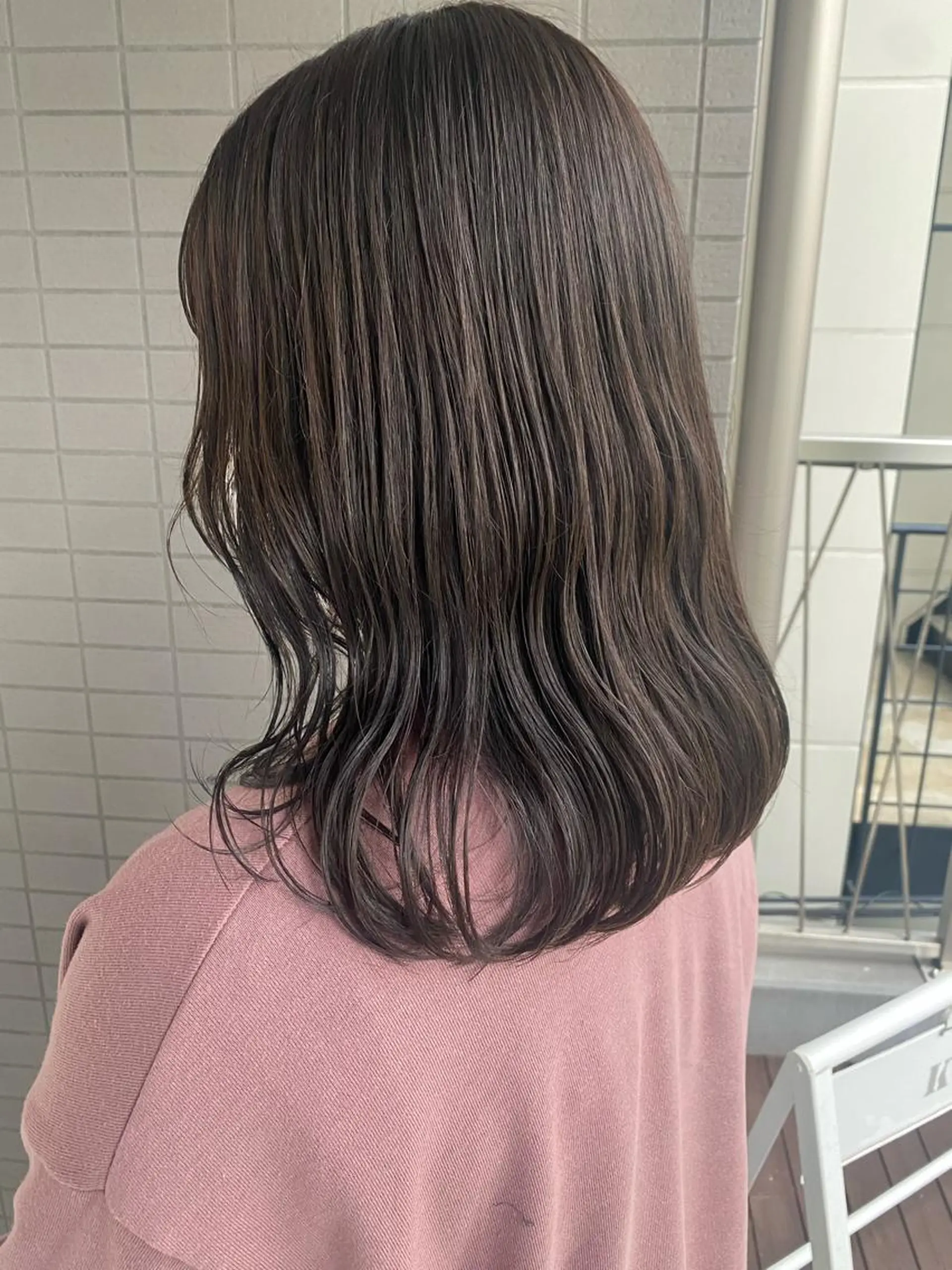 ミディアム カラー 韓国×髪質改善カラー 💎hinaのヘアスタイル