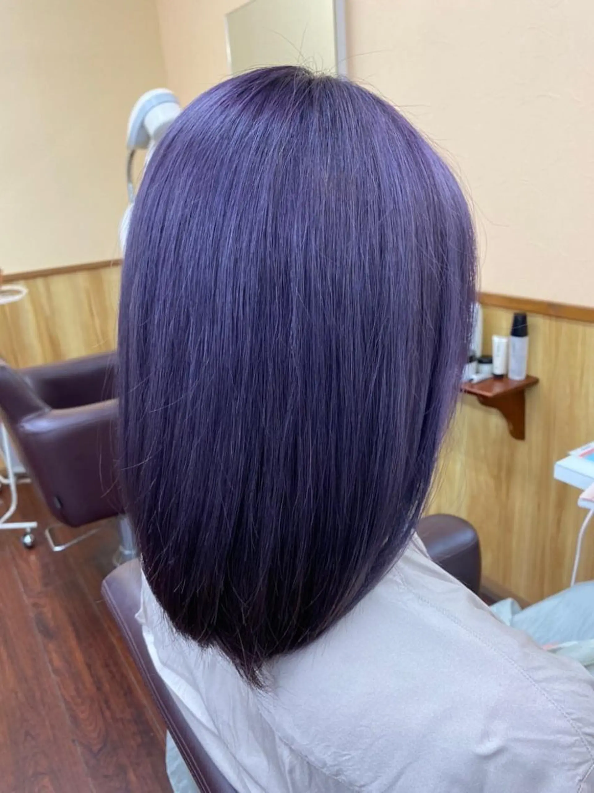 セミロング カラー 高場 和希のヘアスタイル