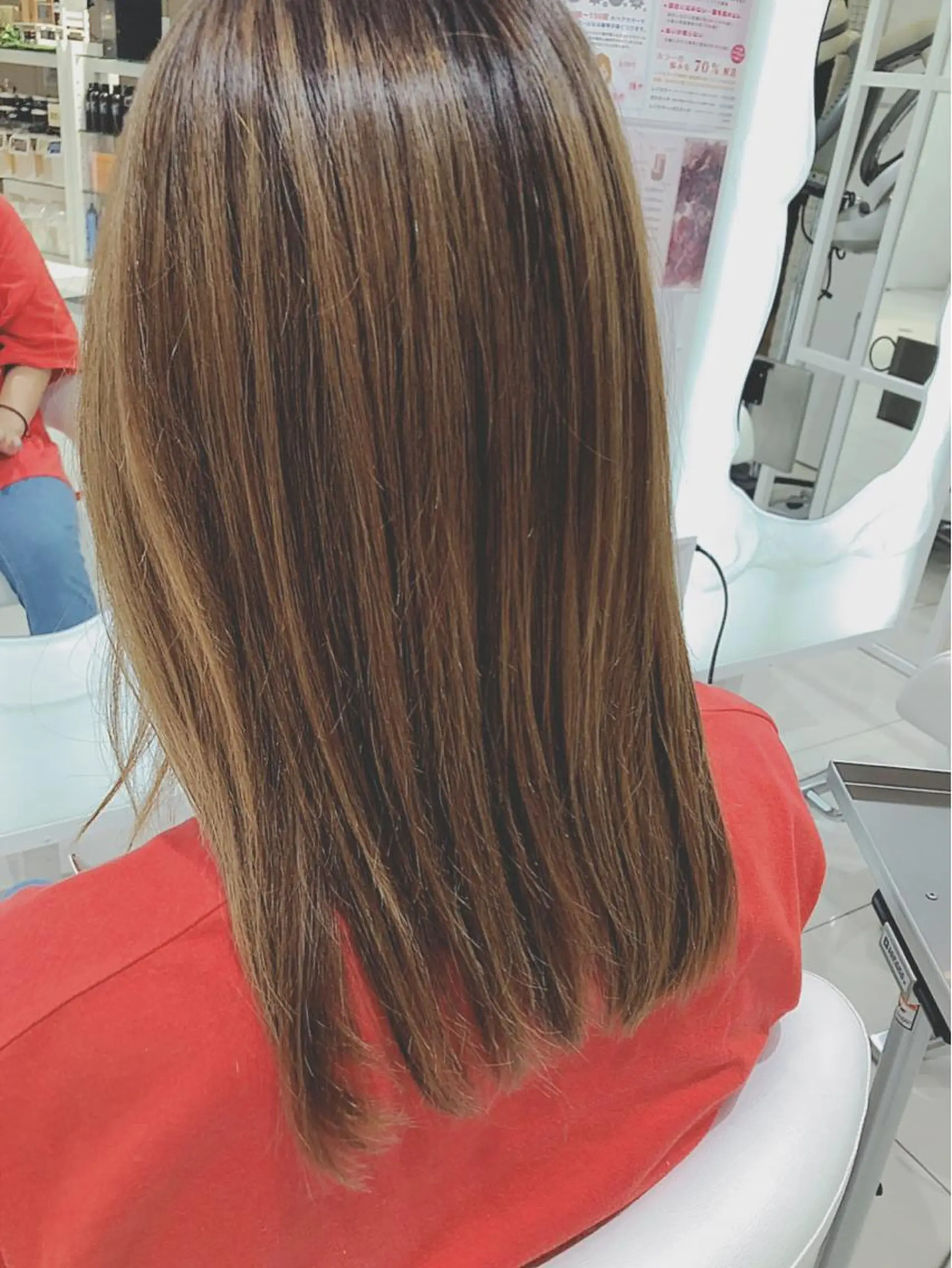 ミディアム カット ヘアカラー トリートメント 上田 篤史のヘアスタイル