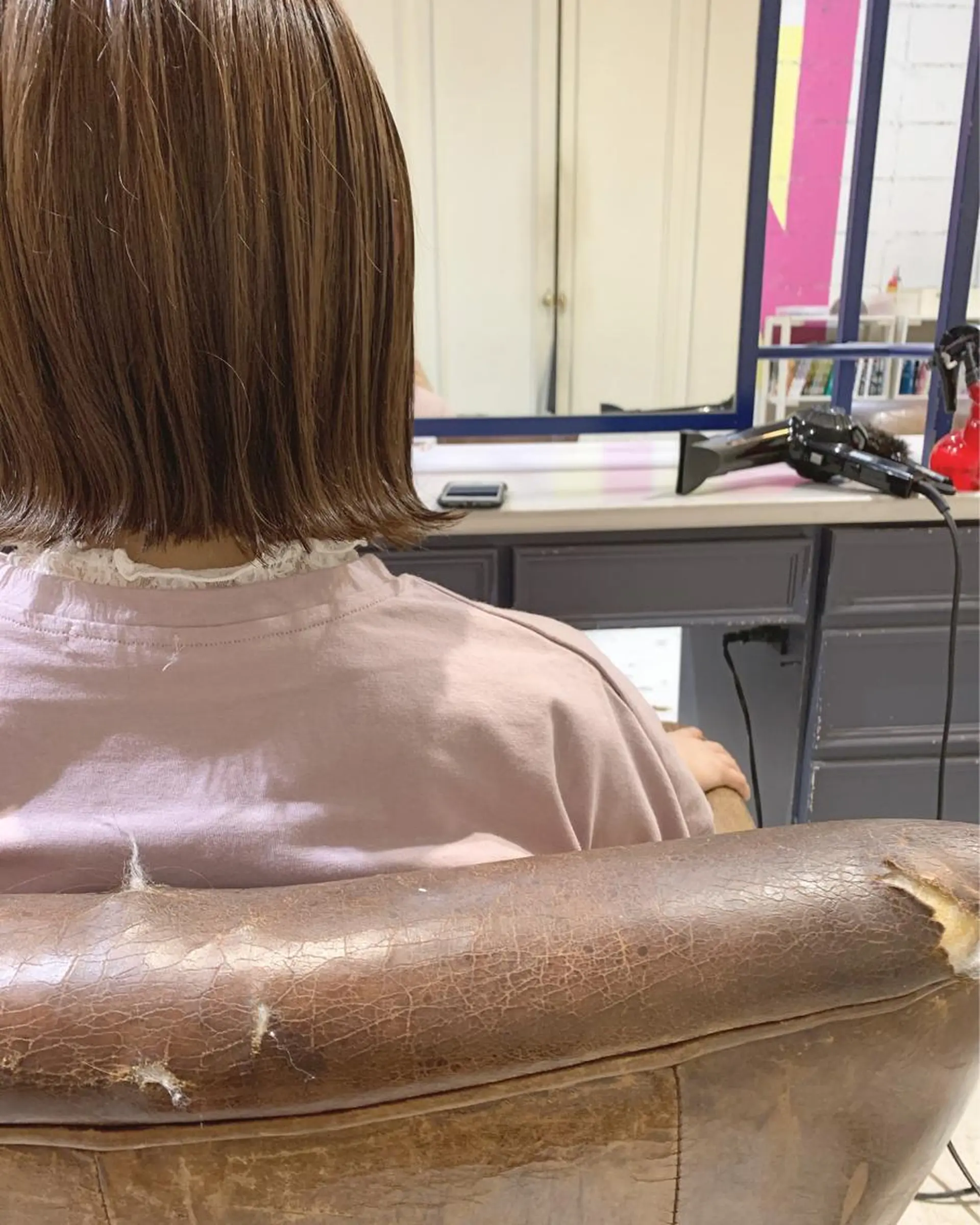 ミディアム カット ヘアカラー トリートメント ダブルカラー/透明感 💈JUNYA💈のヘアスタイル