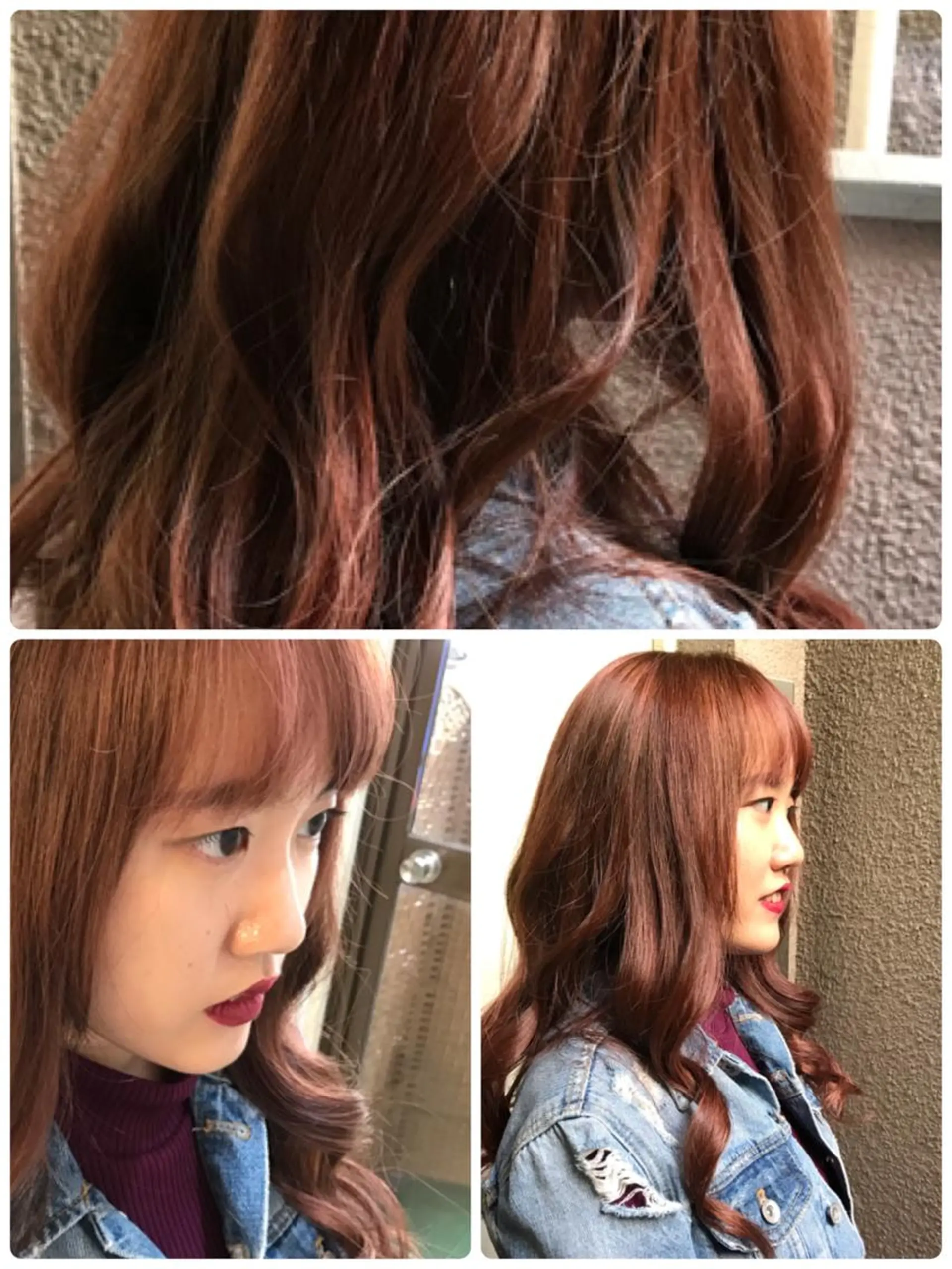 カラー ベージュカラー ピンクカラー ピンクベージュ ヘアカラー トリートメント 渋谷宮益坂 omoのヘアスタイル