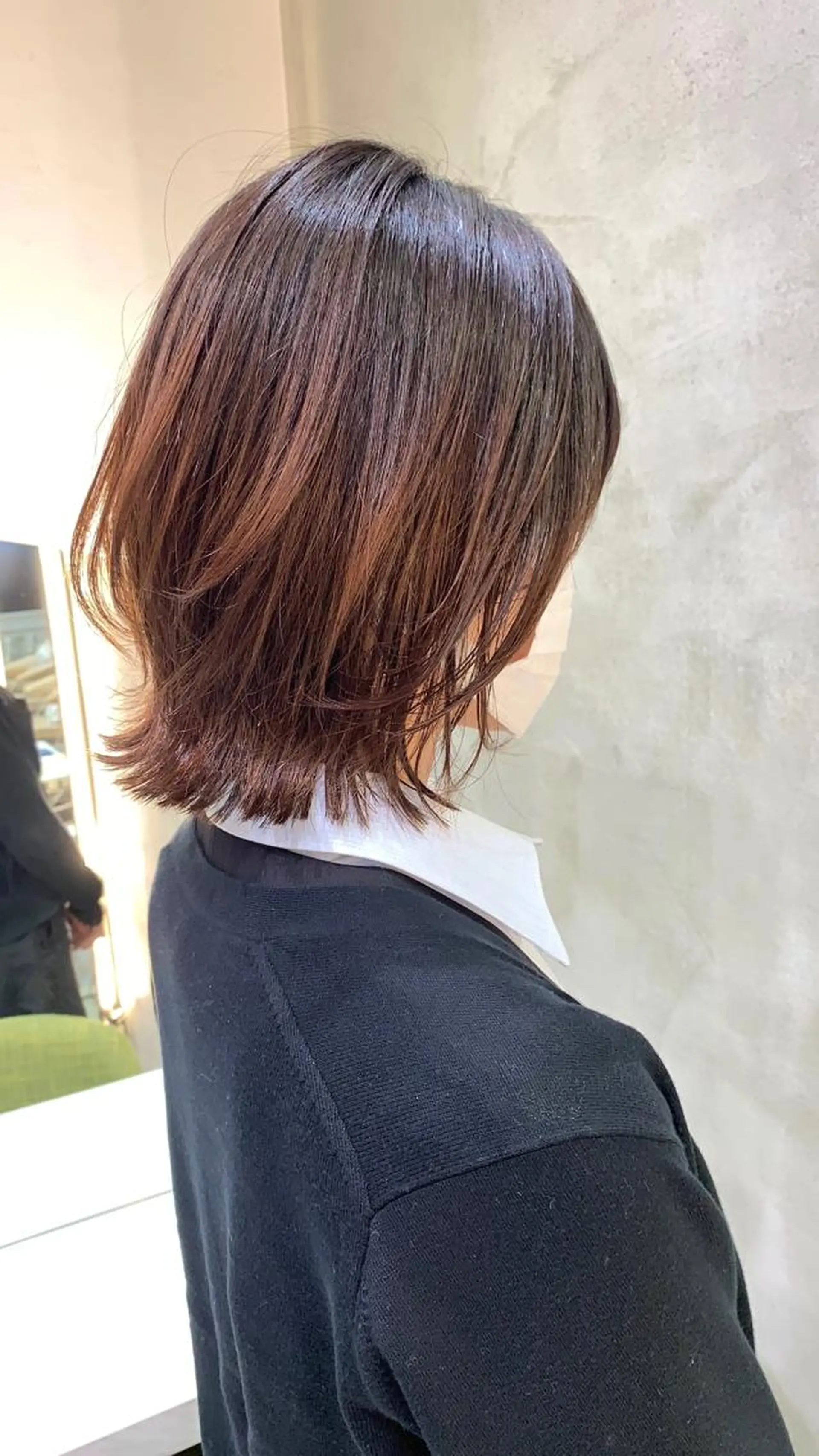 ミディアム ボブ くびれヘア ✨コテ巻き風パーマ ✨川合佑哉のヘアスタイル