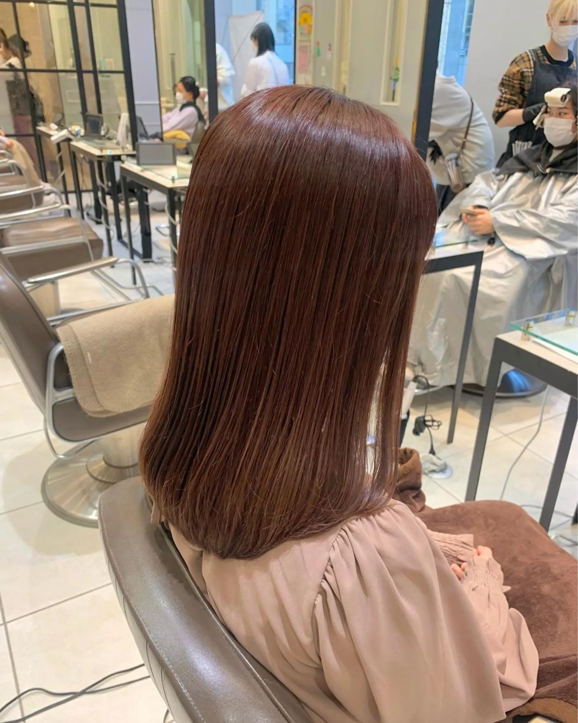 セミロング ヘアカラー トリートメント 髪質改善/縮毛矯正 🎀小林 唯 🎀のヘアスタイル