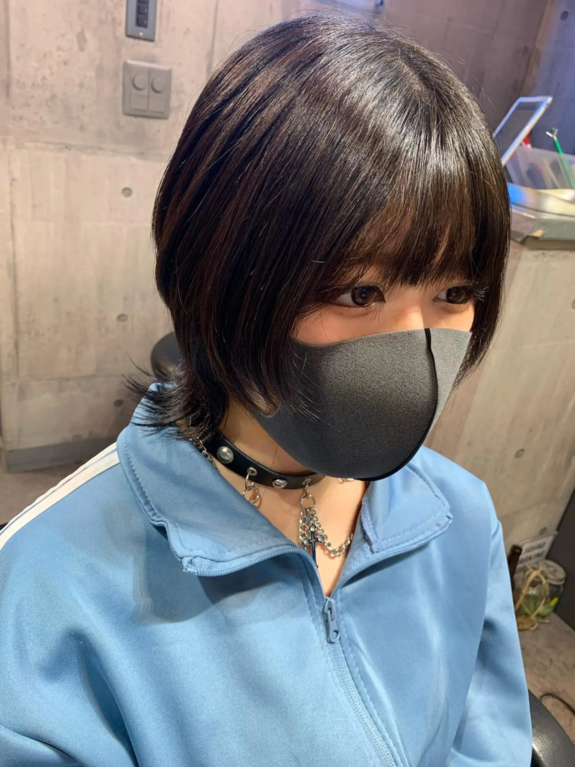 ショート ウルフカット カット トリートメント ハイトーン/メンズ/ ウルフ特化   小松のヘアスタイル