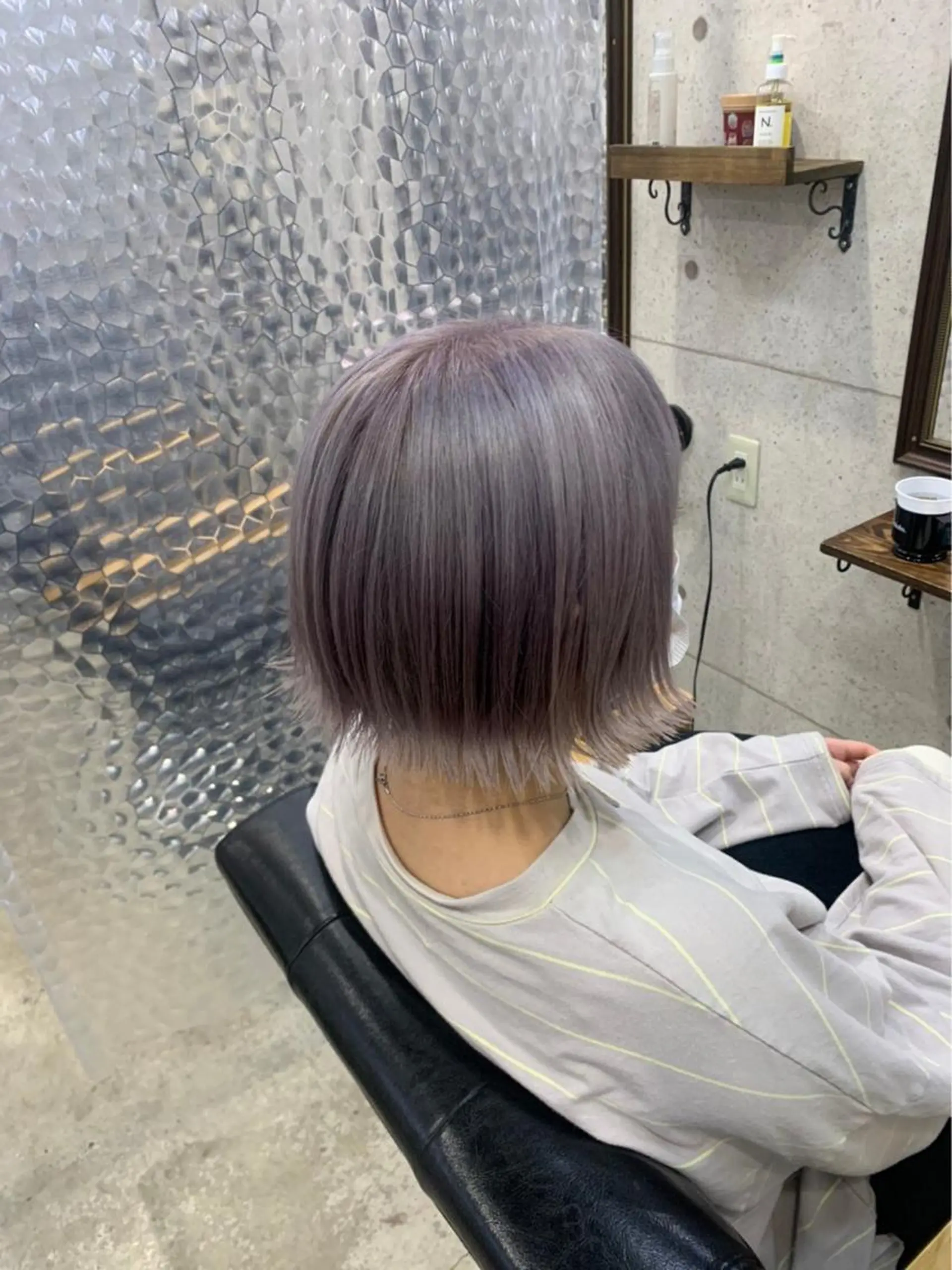 カラー ブリーチ ハイトーンカラー ラベンダーカラー 藤田 清志のヘアスタイル