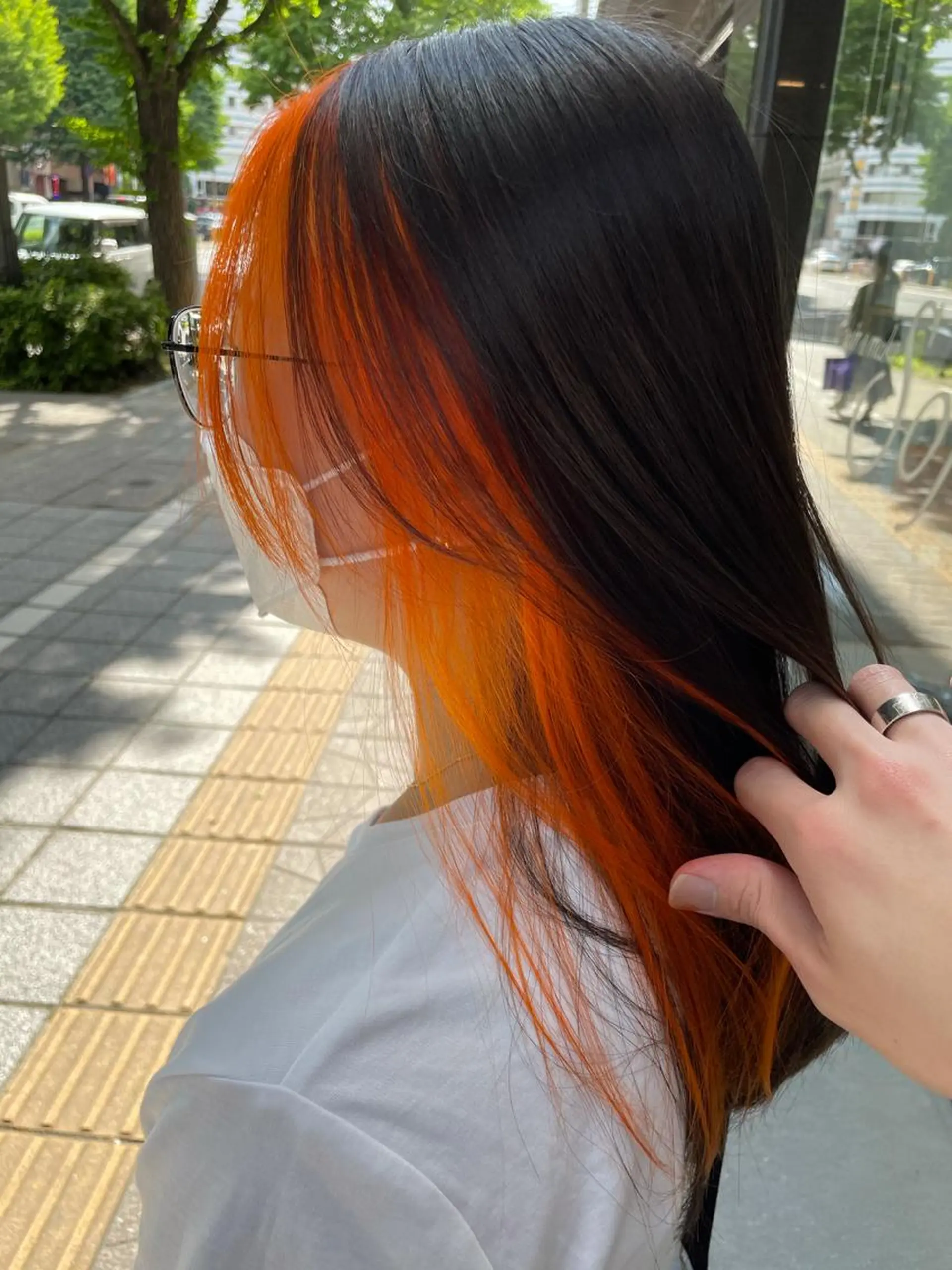 ミディアム ミストバング カット ヘアカラー ♦️モテ髪創作者 SUGA♦️のヘアスタイル