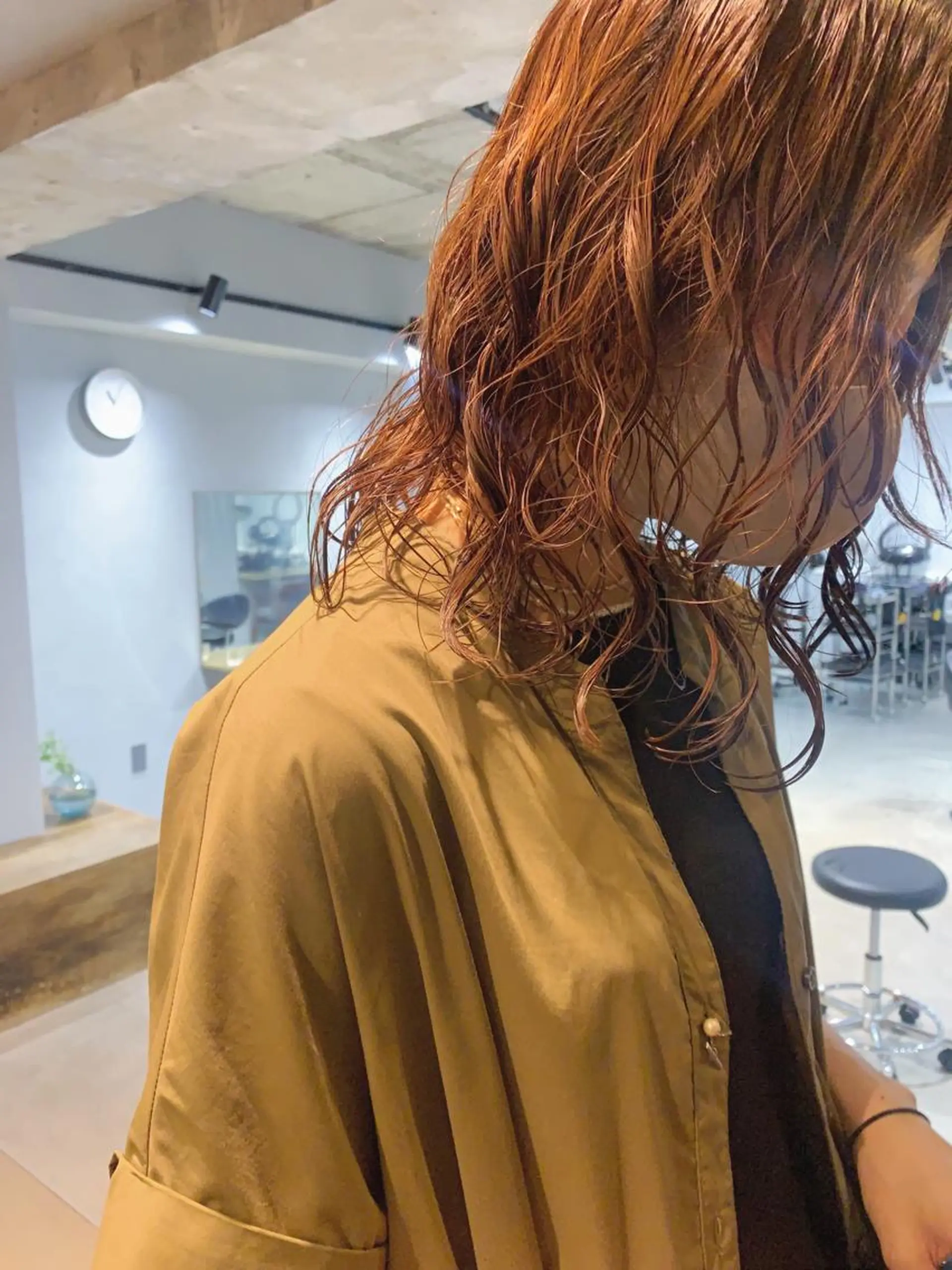 ミディアム パーマ ボブパーマコテ巻き風 パーマNo1深江秀平のヘアスタイル