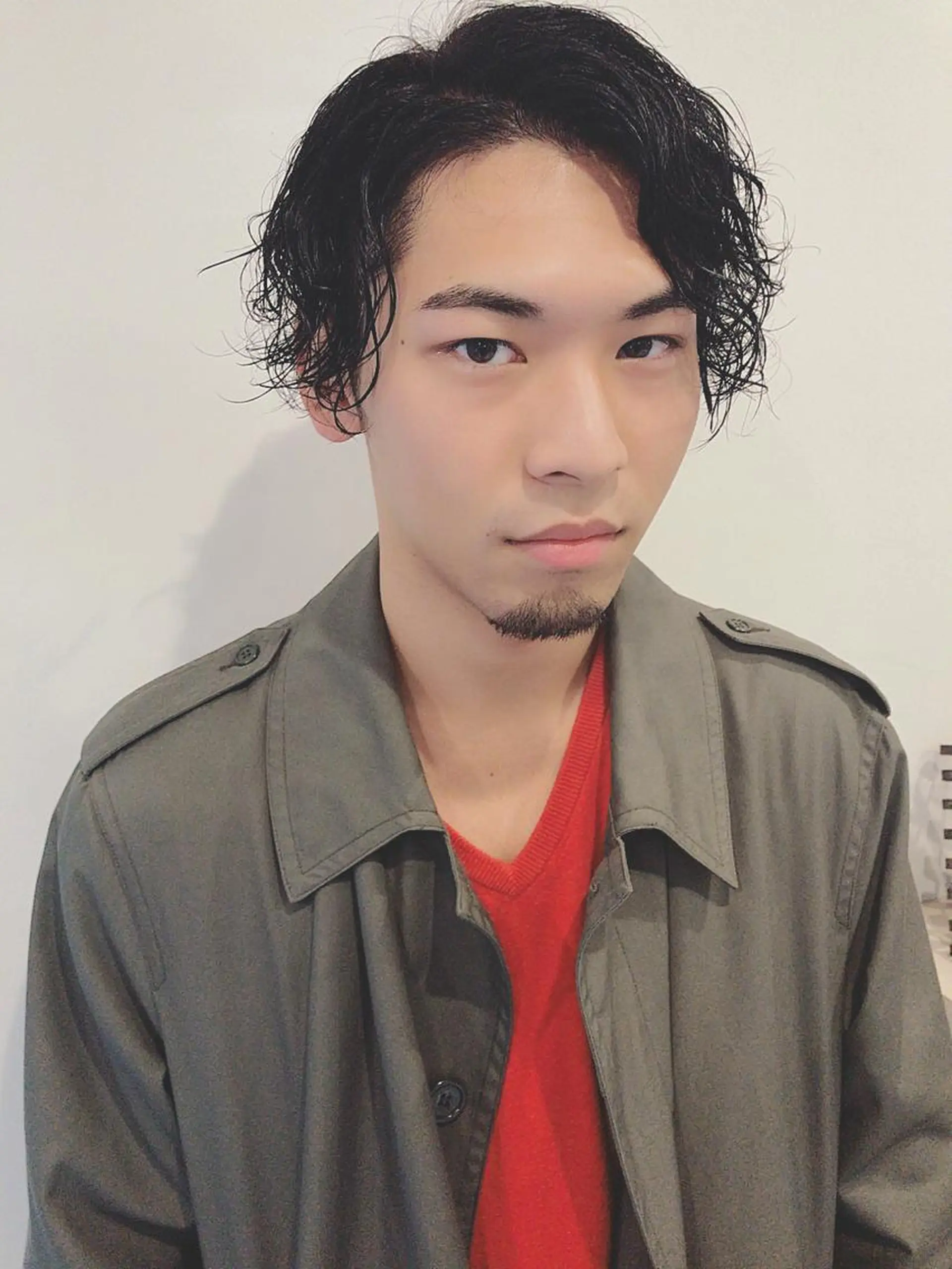 ショート カラー パーマ メンズ カット ヘアカラー ちこ .のヘアスタイル