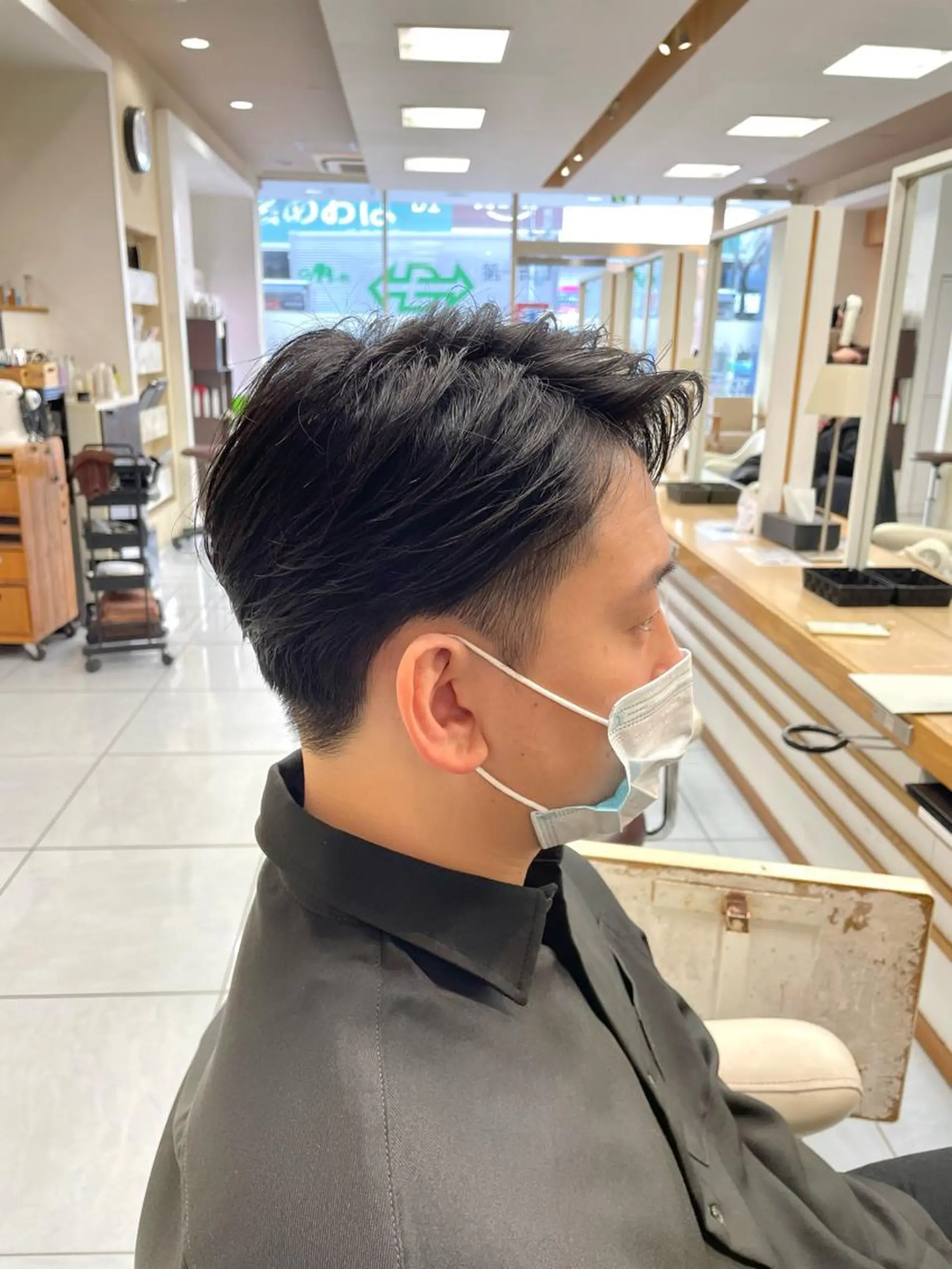 ショート ヘアアレンジ メンズ アップバング フェードカット メンズハイライト メンズメッシュ マッシュ 🔮メンズ縮毛矯正 メンズパーマ💎竹永のヘアスタイル