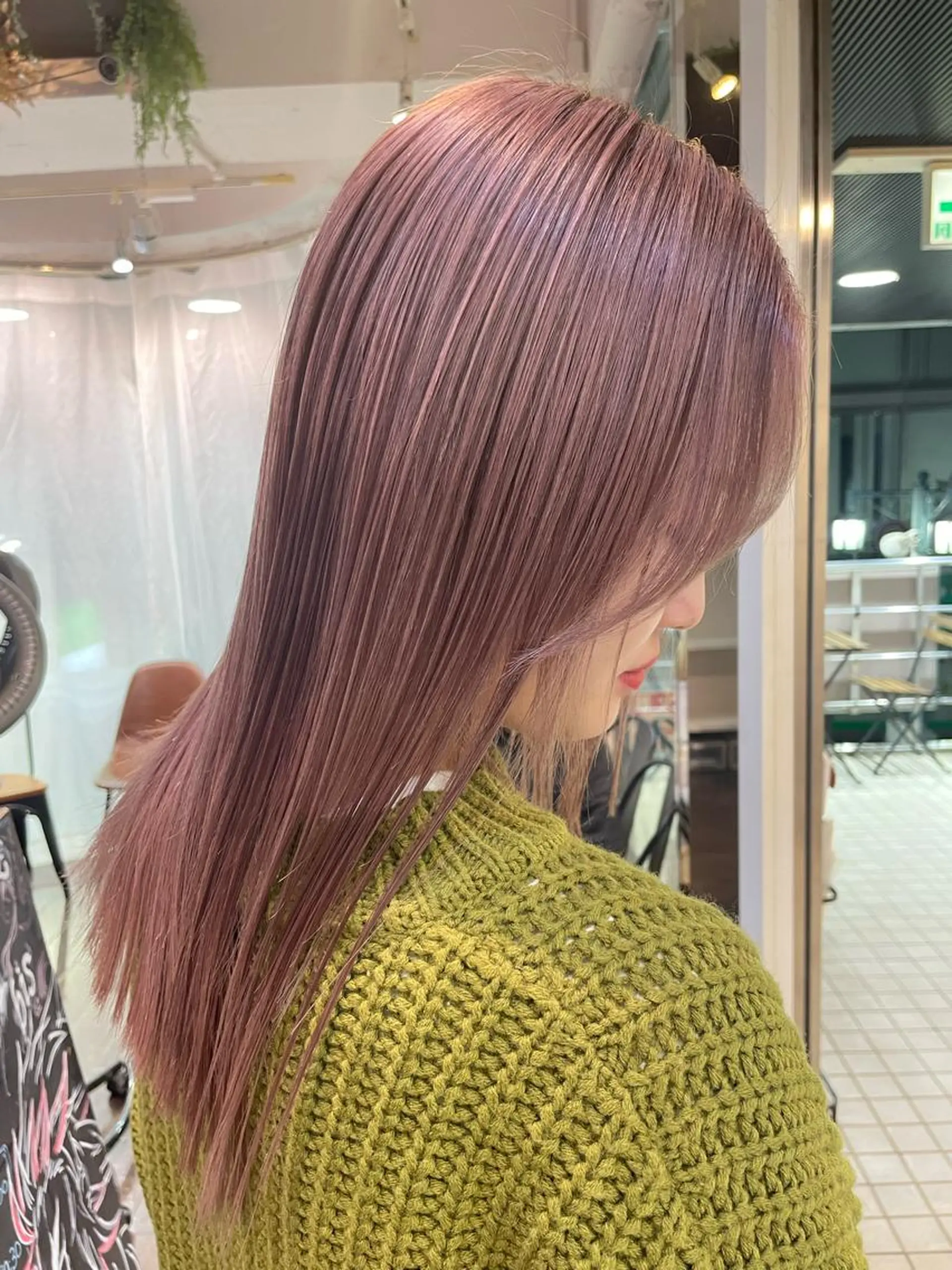 セミロング カラー 💖デザインカラー/ タダ ハナカ💖のヘアスタイル