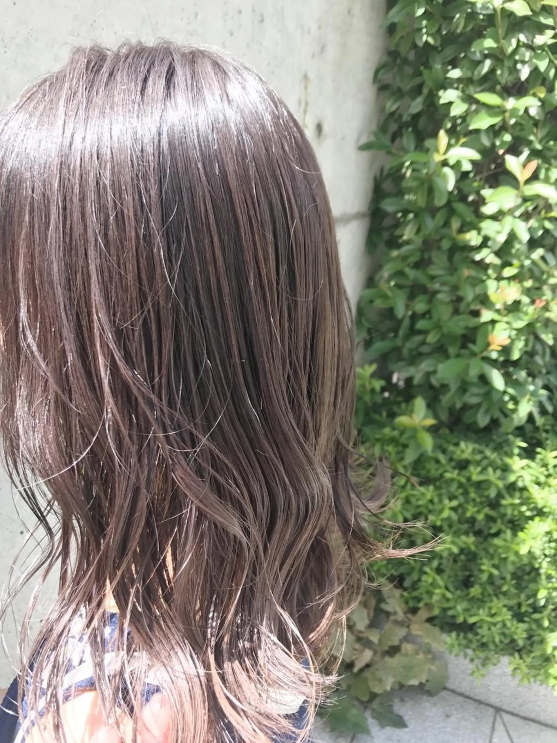 セミロング カラー グレージュ ピンクカラー 【完全マンツー 恵比寿】佐藤 翔のヘアスタイル