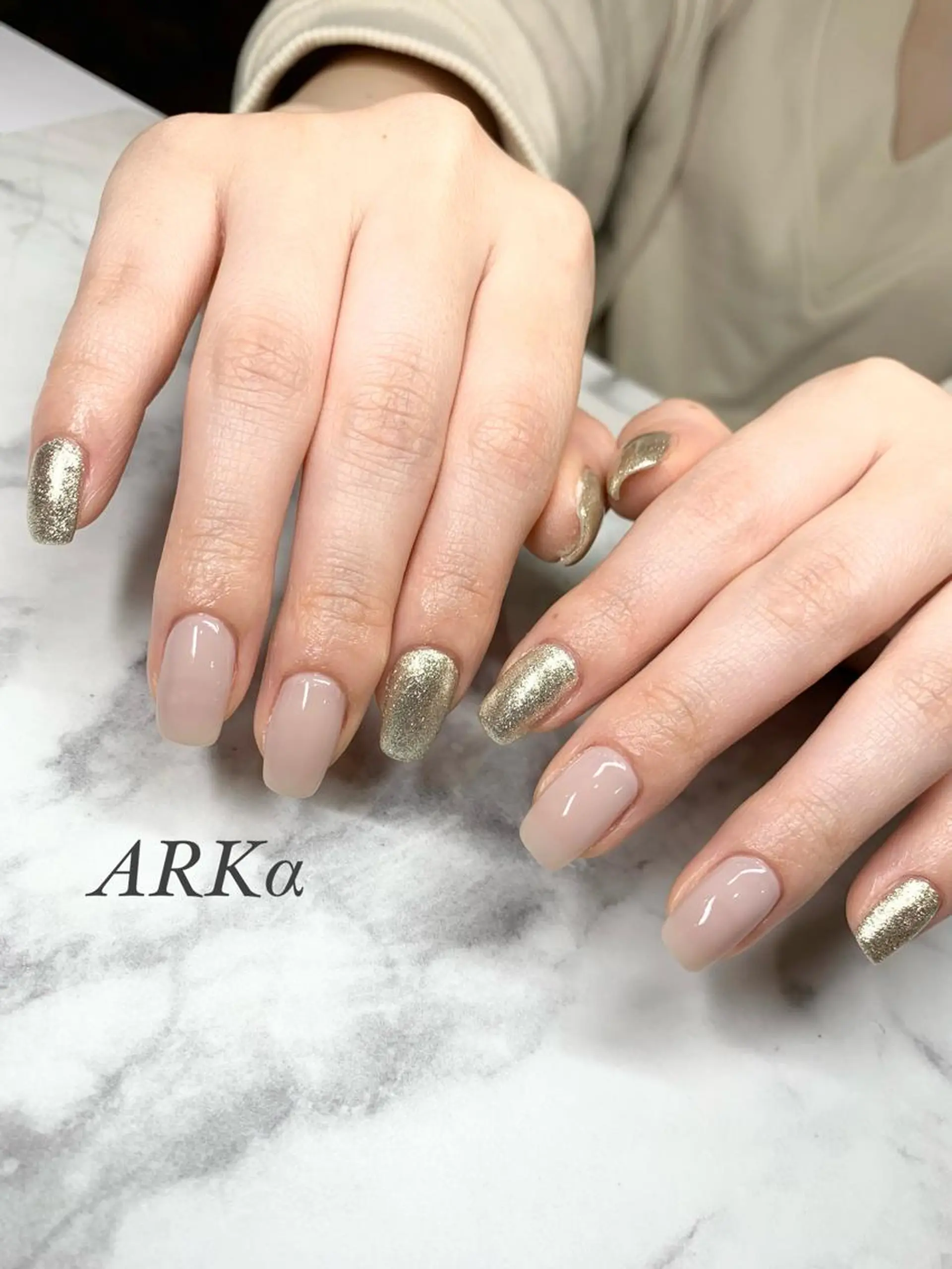 セミロング ネイル ハンドネイル Nailsalon ARKαのネイルデザイン