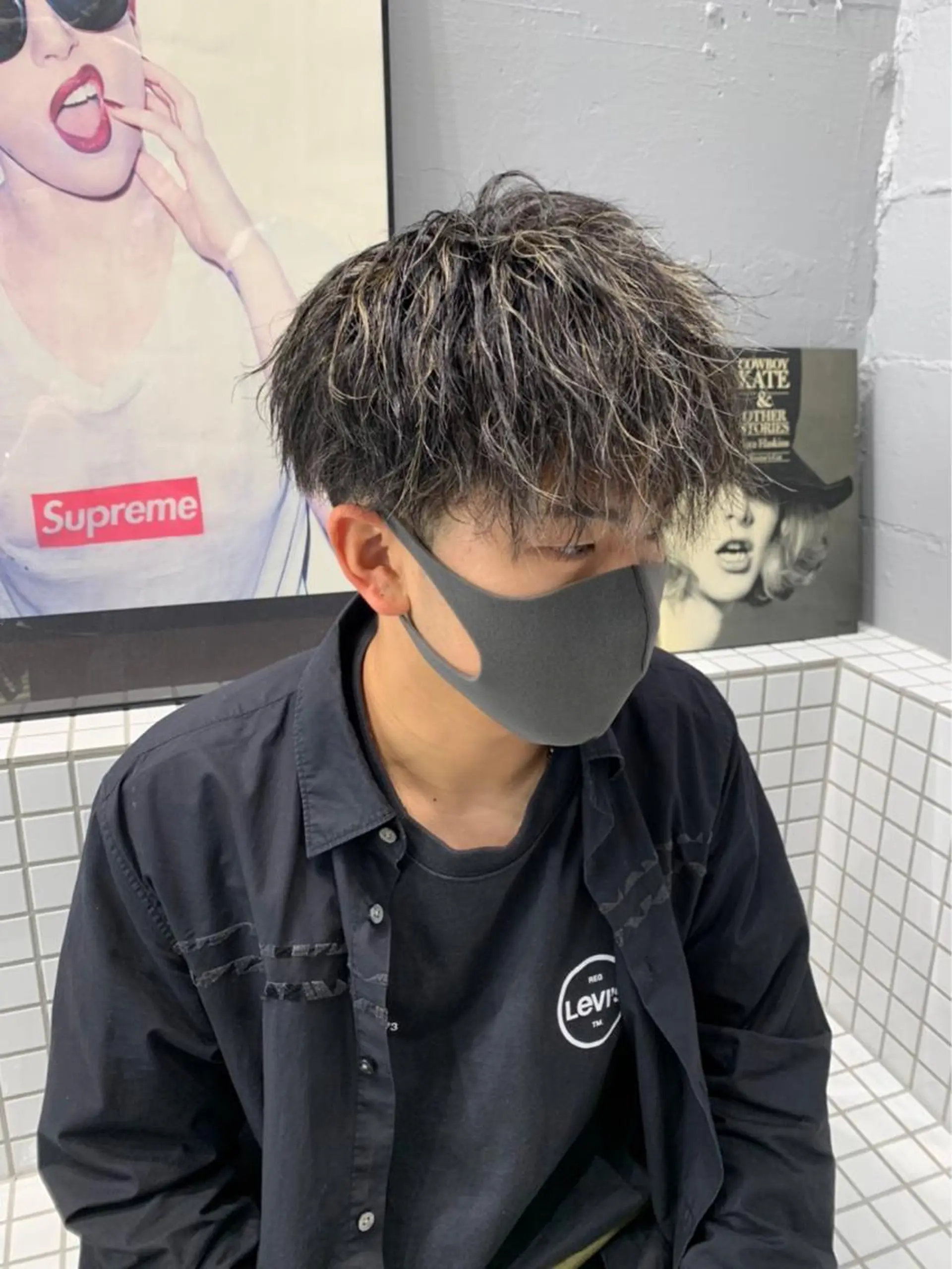 カラー パーマ メンズ 新宿【メンズパーマ】 塩澤太一のヘアスタイル