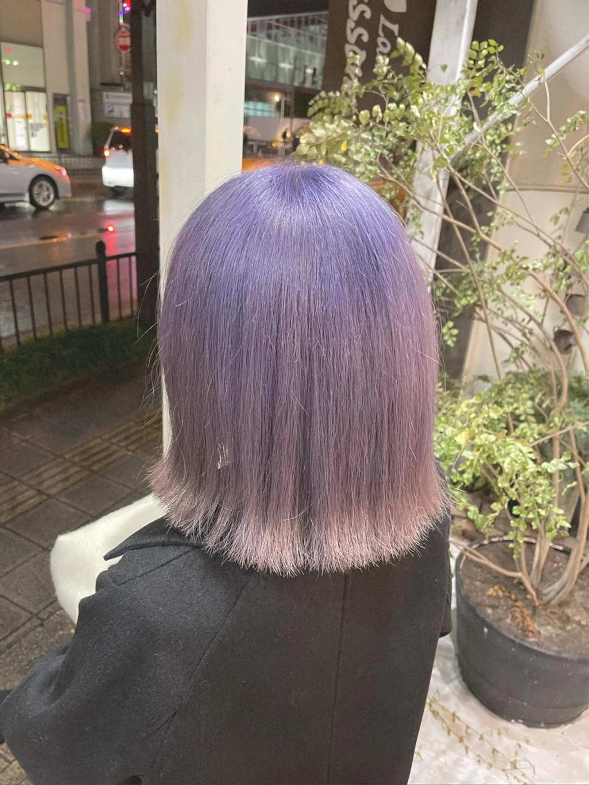 ショート カラー ピンクカラー ピンクパープル パープルカラー カット ヘアカラー トリートメント 艶髪カラー😊 西久保光✂️のヘアスタイル