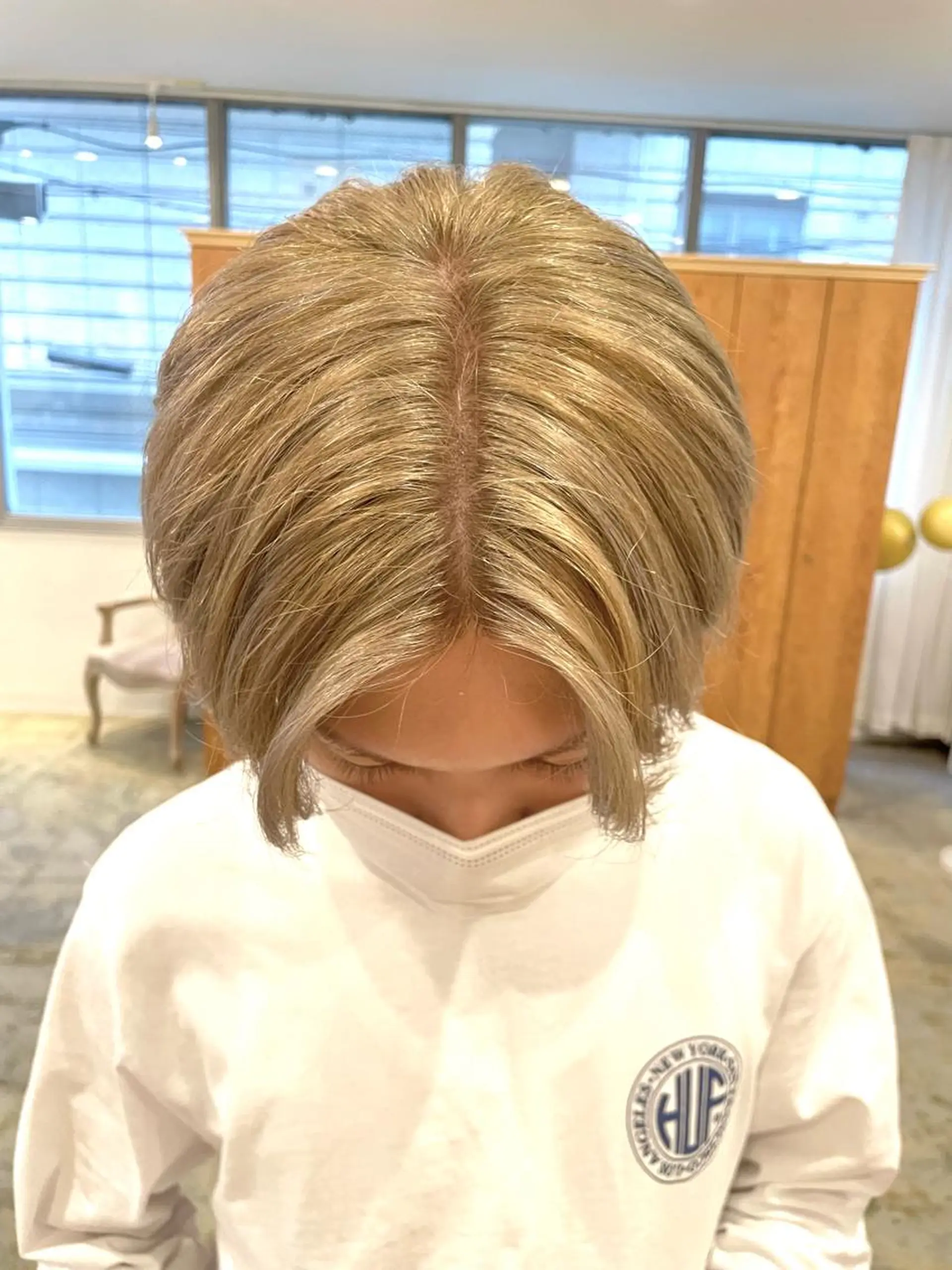 ショート カラー メンズ メンズハイライト ブロンド ハイライトカラー ハイライト 🦋高岡 ゆうが🦋のヘアスタイル