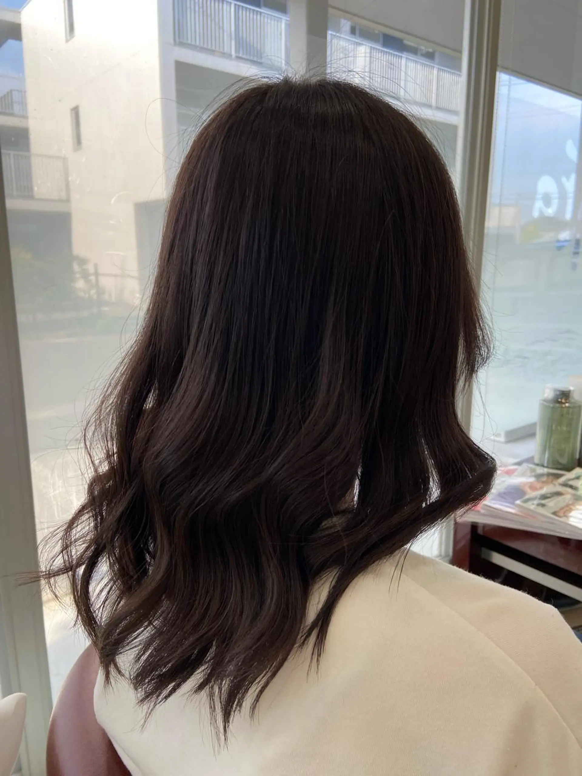 セミロング カラー グレージュ ラベンダーカラー ラベンダーグレージュ ラベンダーグレー ヘアカラー 🫧sara荒井店 樹🫧のヘアスタイル