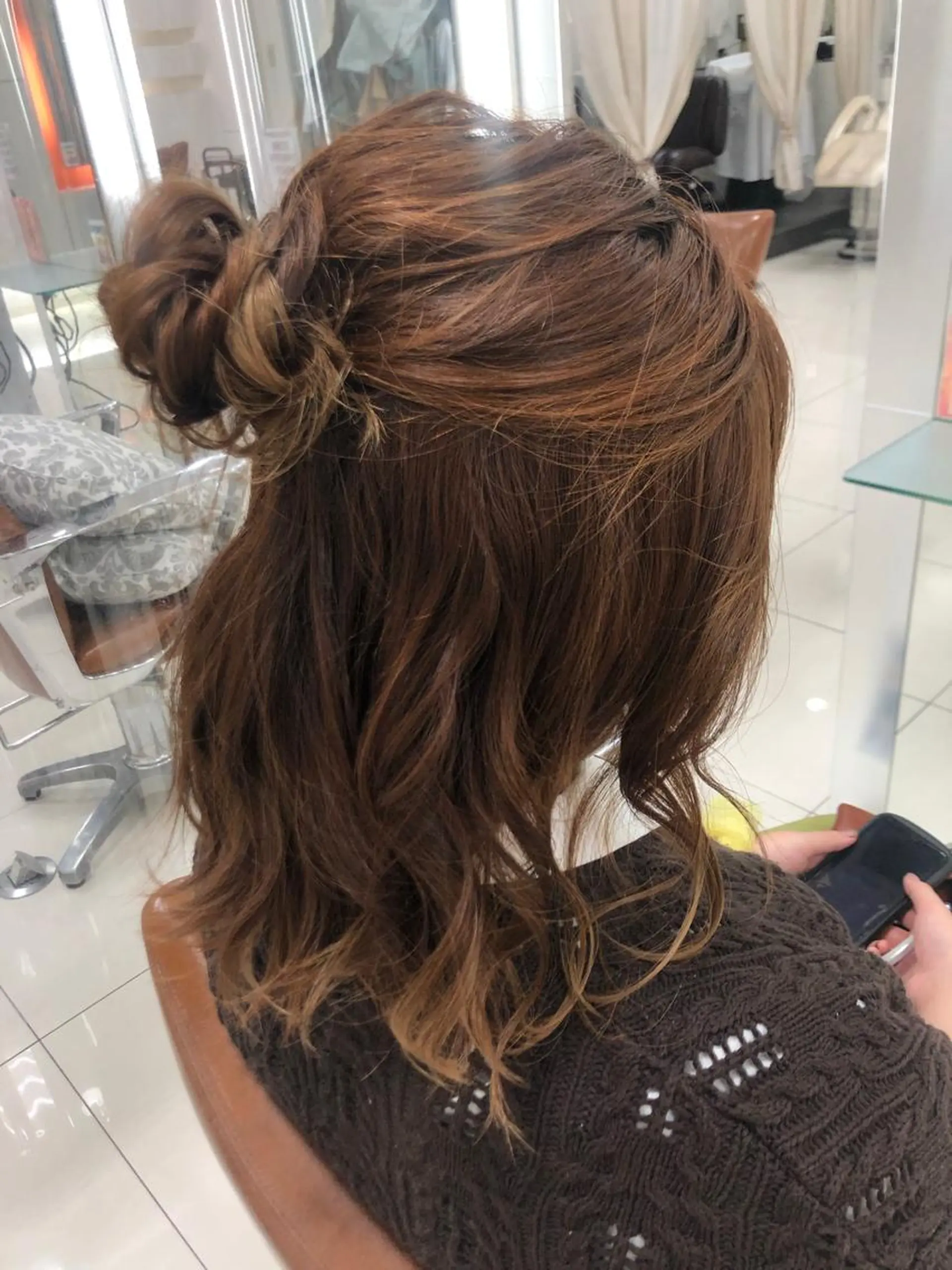 ミディアム ヘアセット 下四日市 翠のヘアスタイル