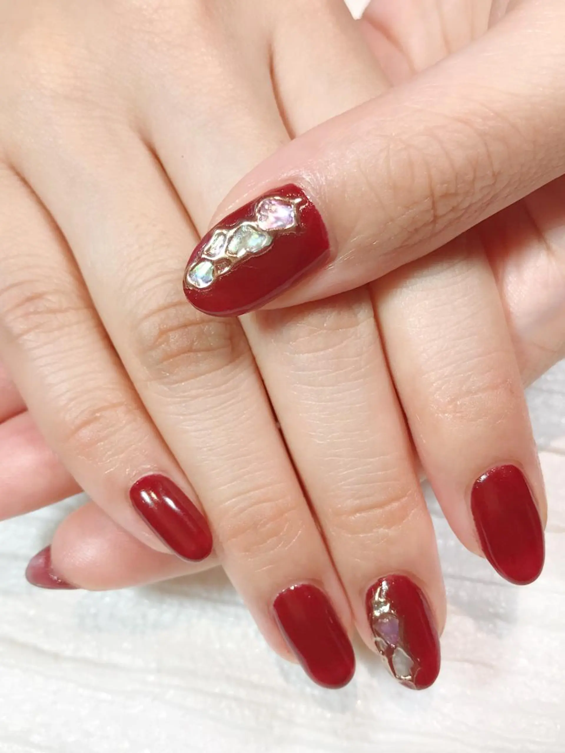 ネイル ミラーネイル NAILSALON AMULEのネイルデザイン