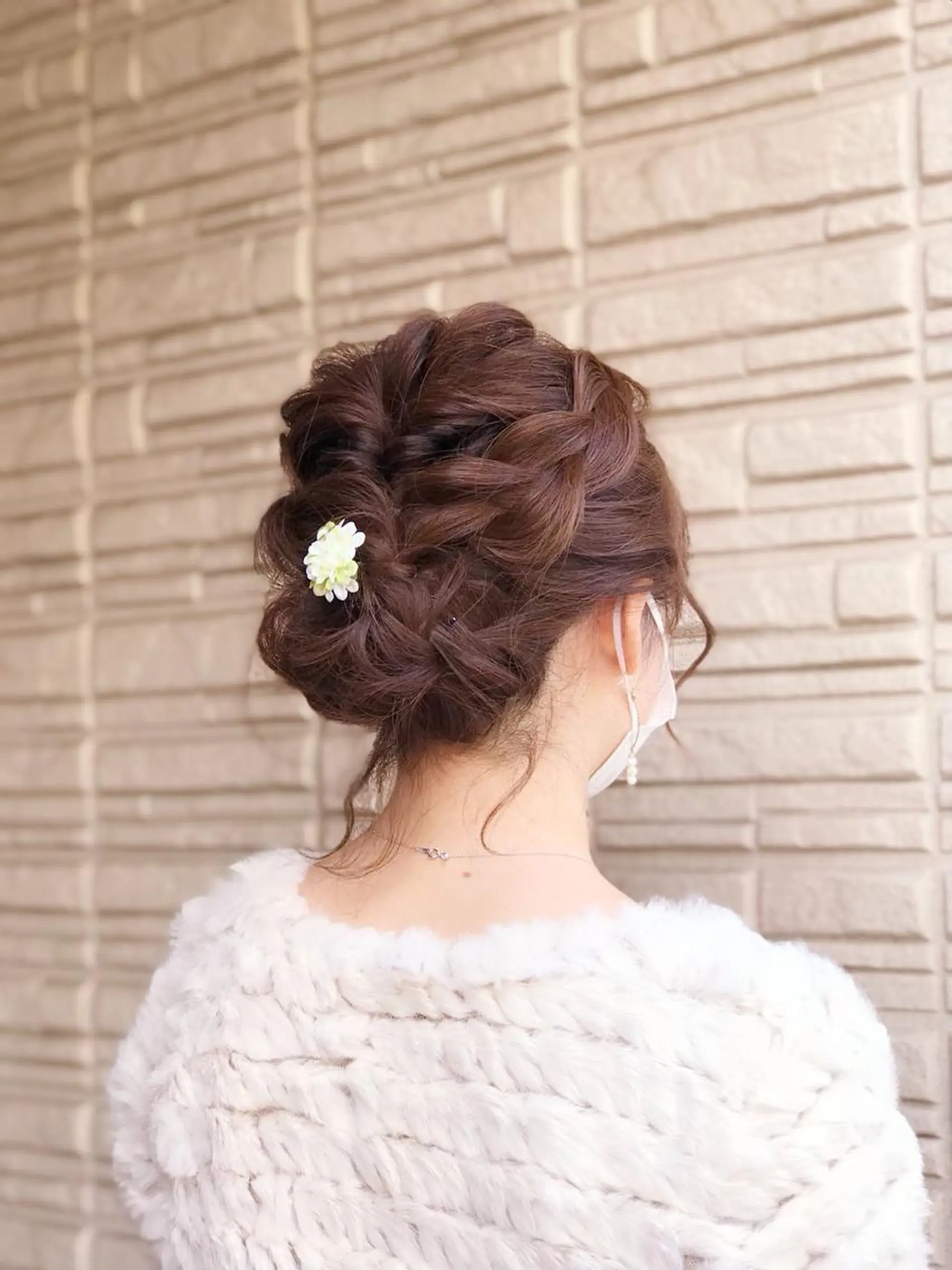 ミディアム ヘアアレンジ 🍒memelu明石 🍒のマツエク・マツパデザイン