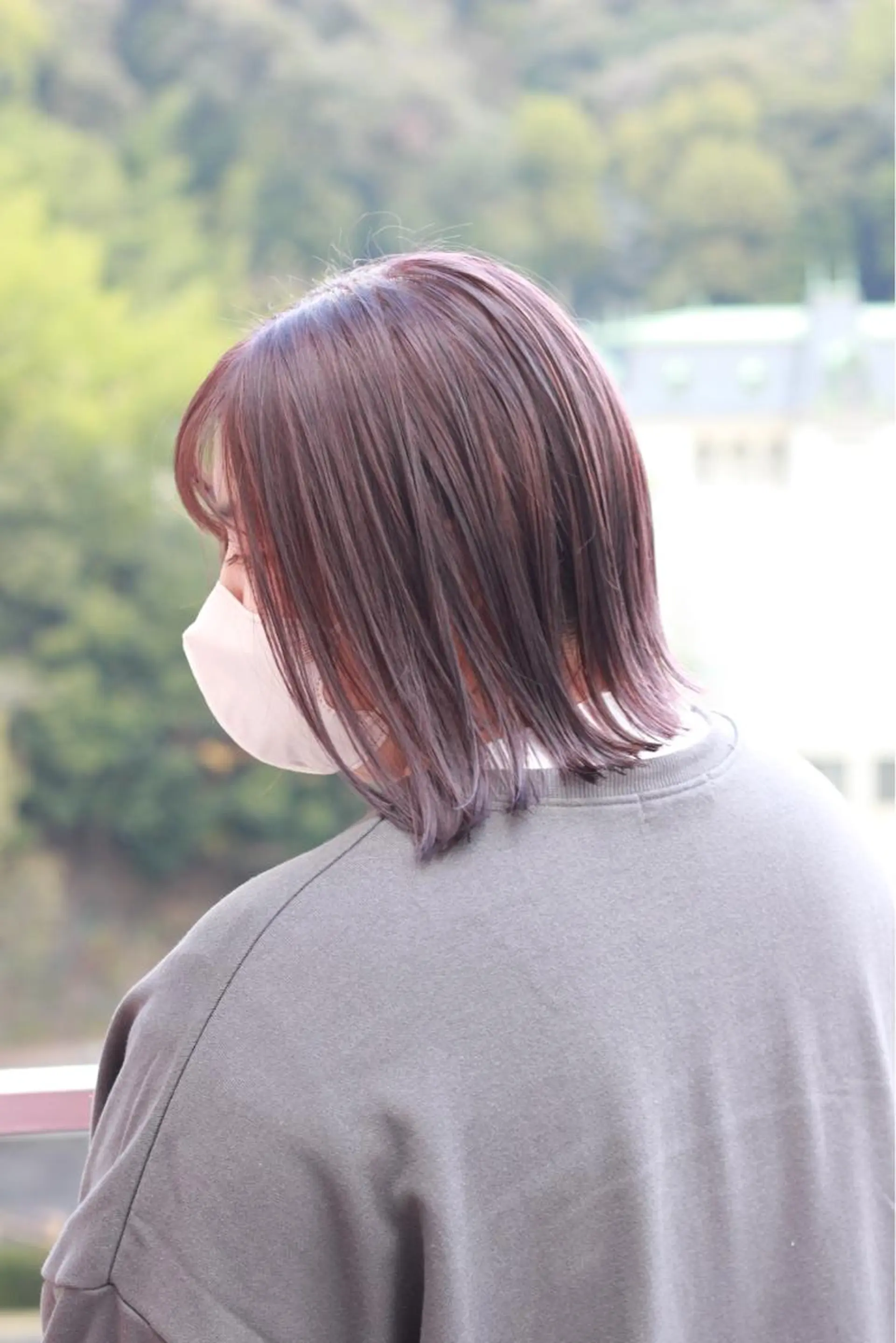 ミディアム カラー ピンクカラー パープルカラー ヘアカラー Viage （ビアージュ）のヘアスタイル