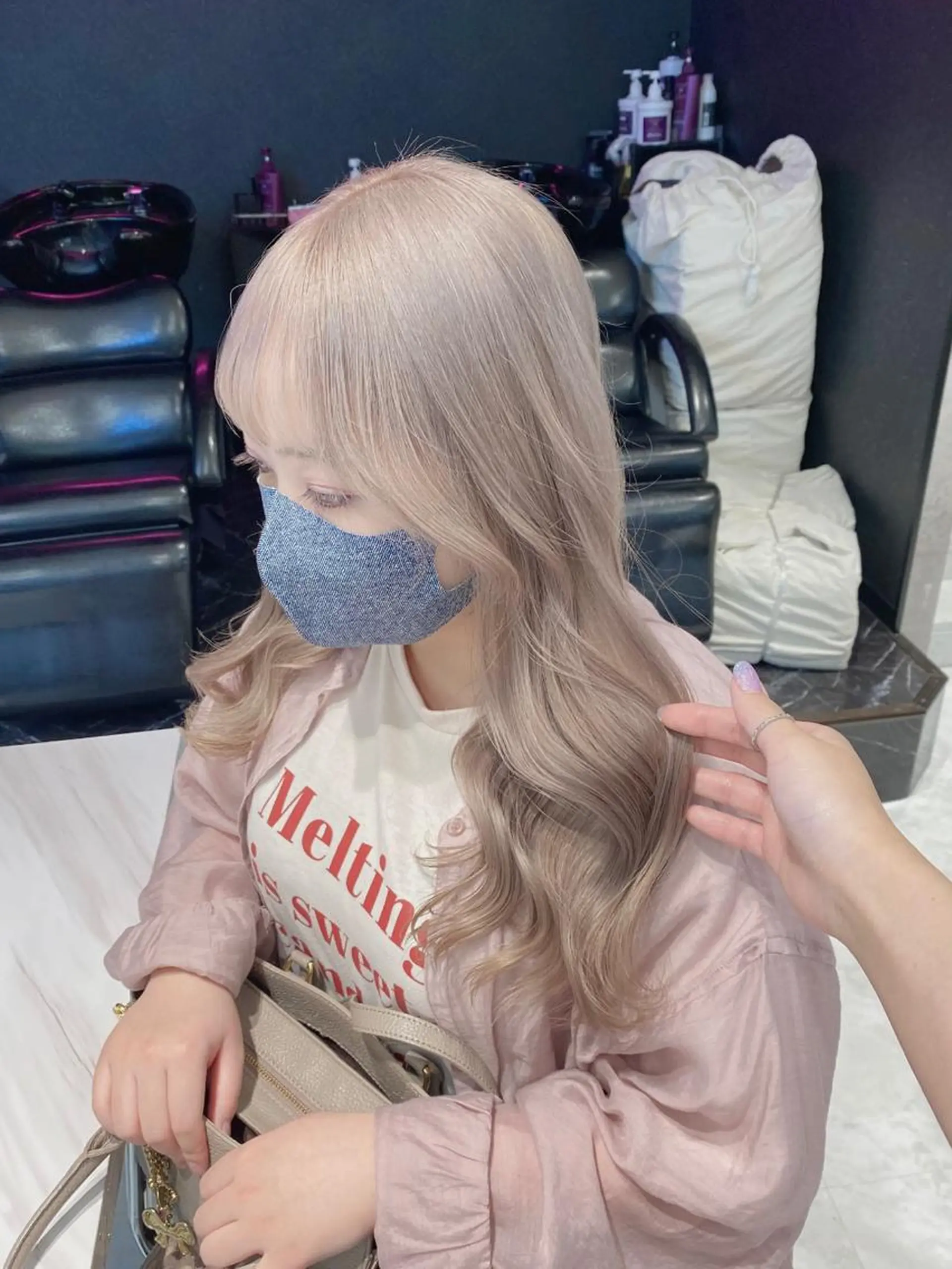 ミディアム 🤍ムラ修正ブリーチ 🤍原宿/YUUのヘアスタイル