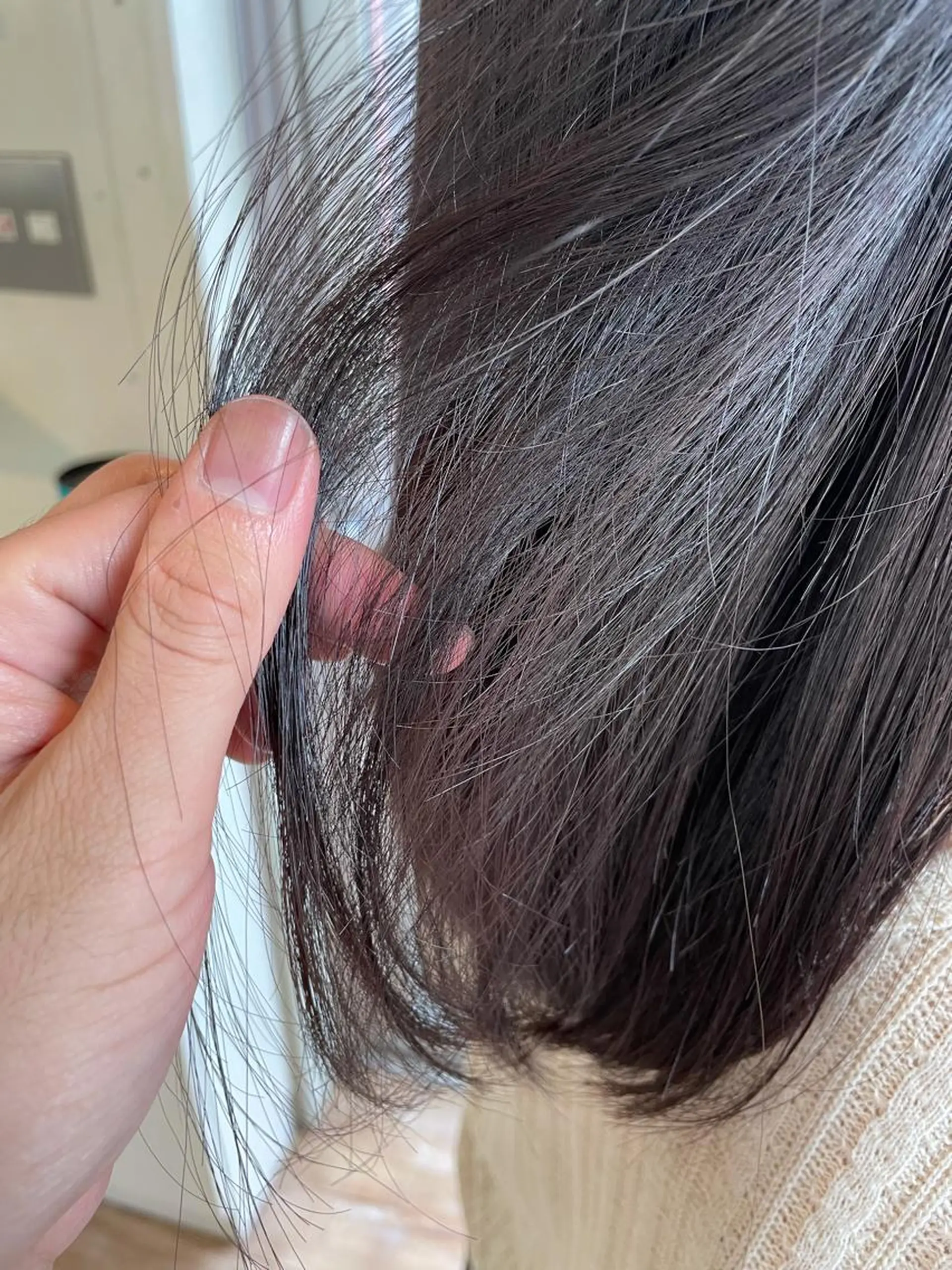 ミディアム アッシュ パープルカラー 竹内 宏法のヘアスタイル