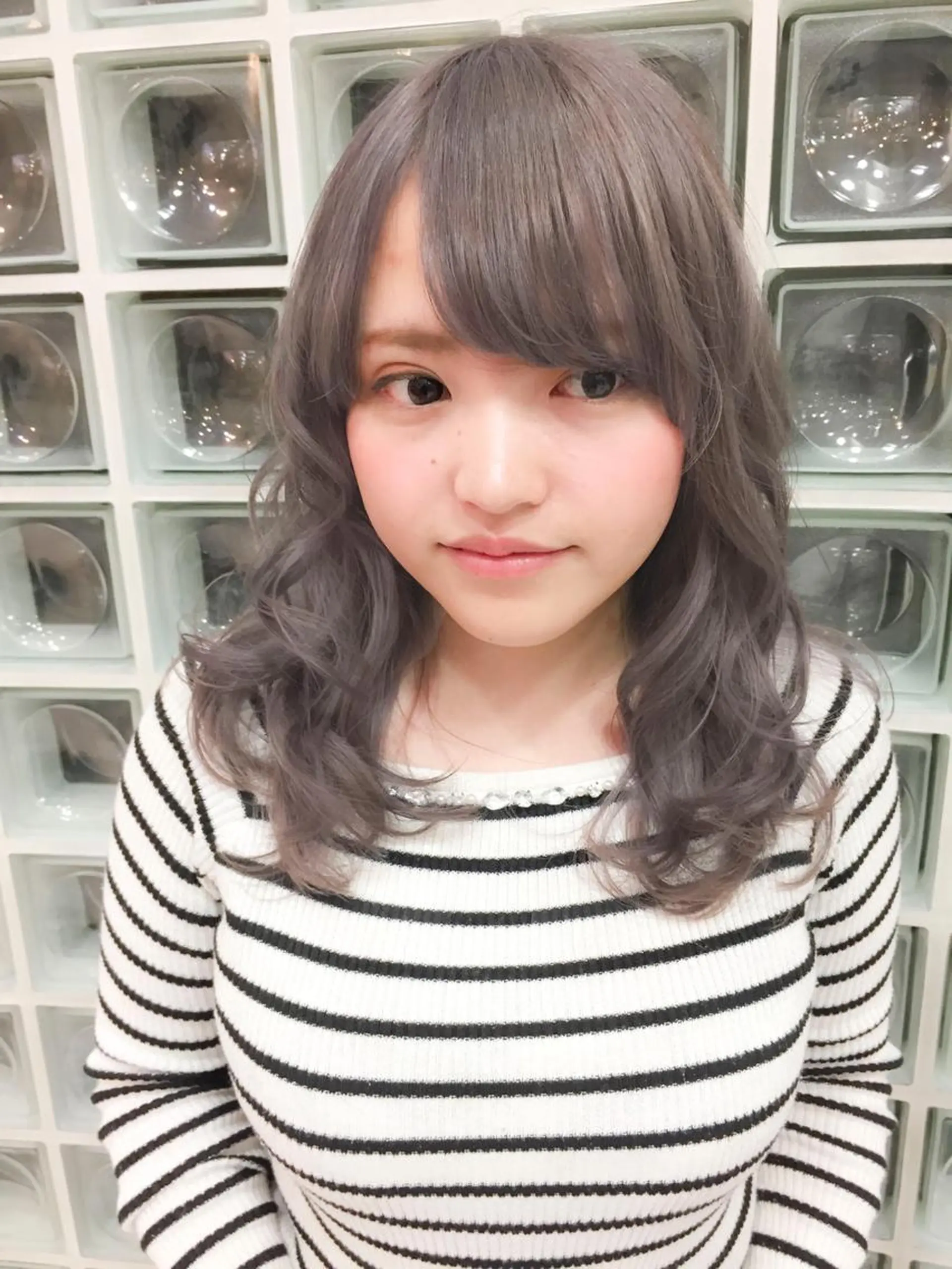 ミディアム カラー モテ髪透明感❤️ デイズヘアカラーのヘアスタイル