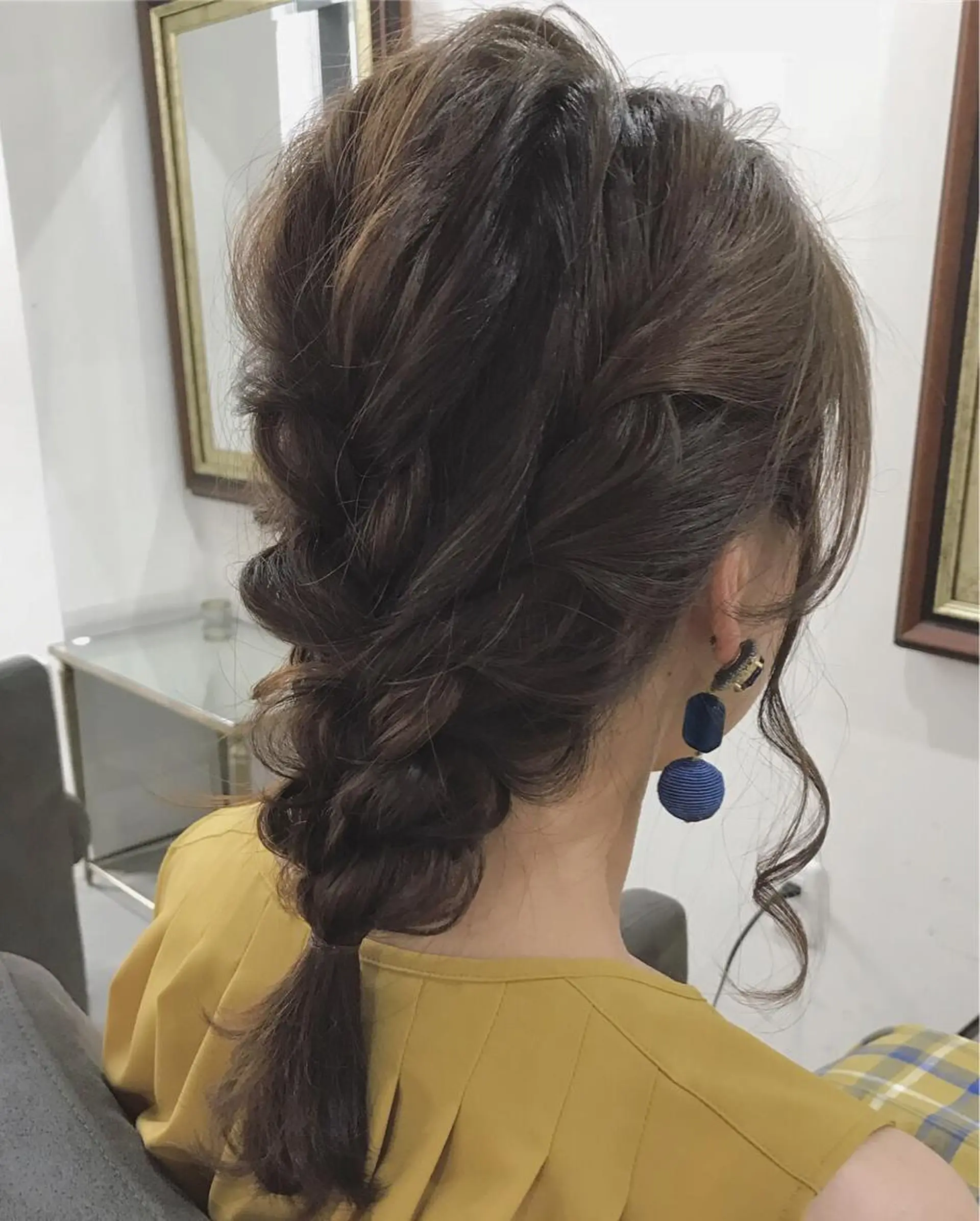 セミロング ヘアアレンジ エクステ(レミー毛) NINEのヘアスタイル