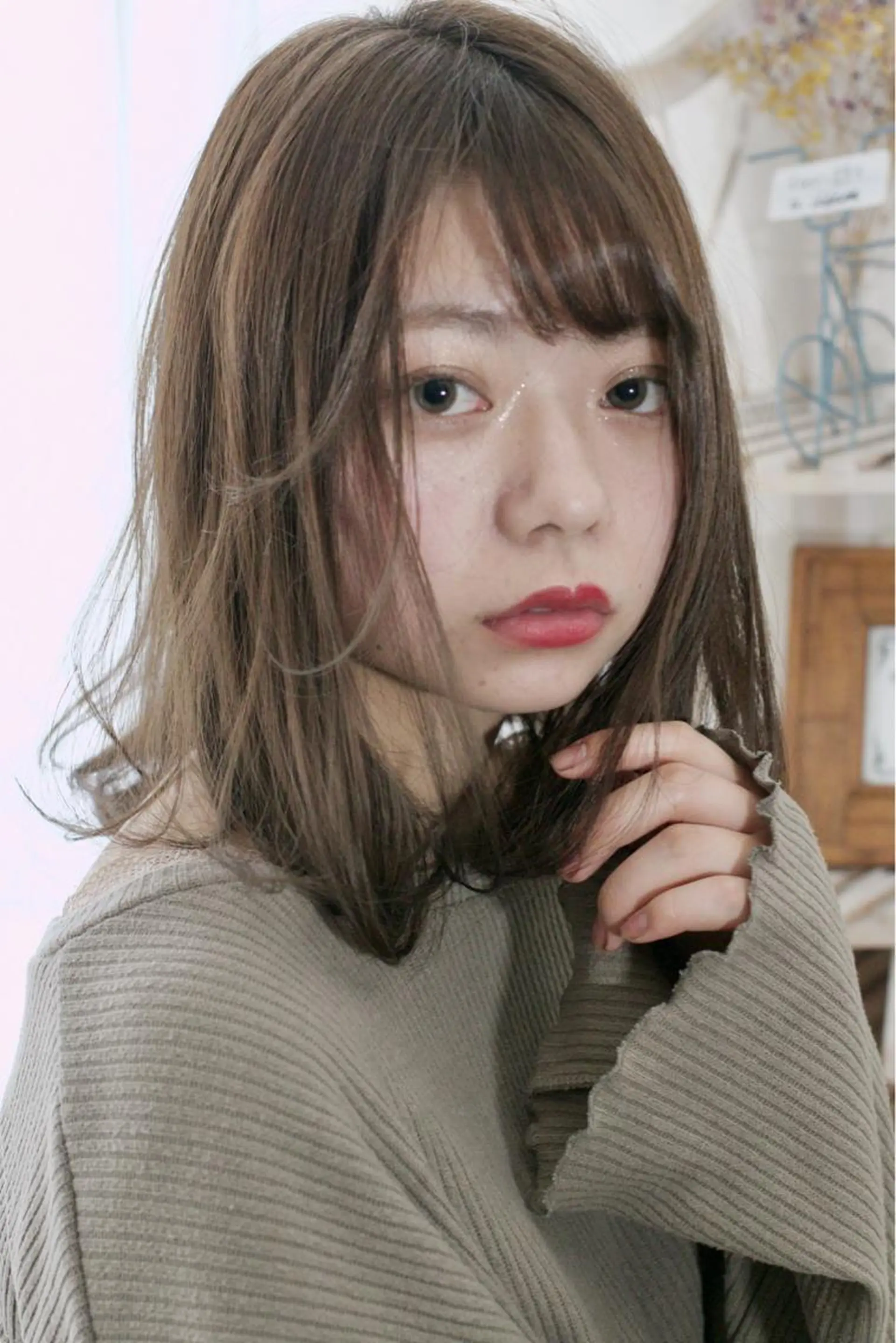 ミディアム ヘアカラー ✨圧倒的満足度◎ 小顔美人ショート✨佃のヘアスタイル