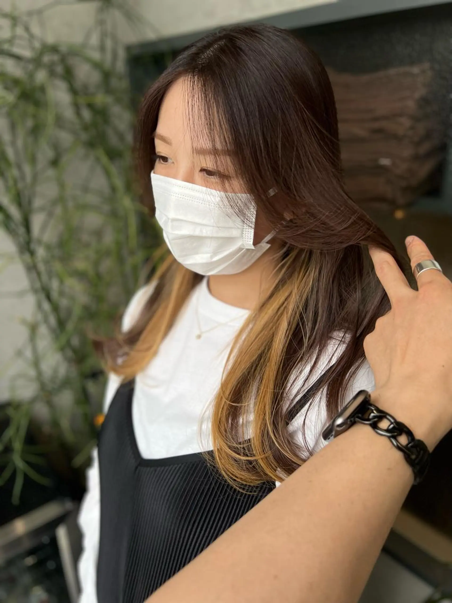 ロング カラー ヘアアレンジ ベージュカラー グレージュ インナーカラー 顔周りカット レイヤーカット カット ヘアカラー 誰より丁寧なカット/ 小林輝/レイヤーのヘアスタイル