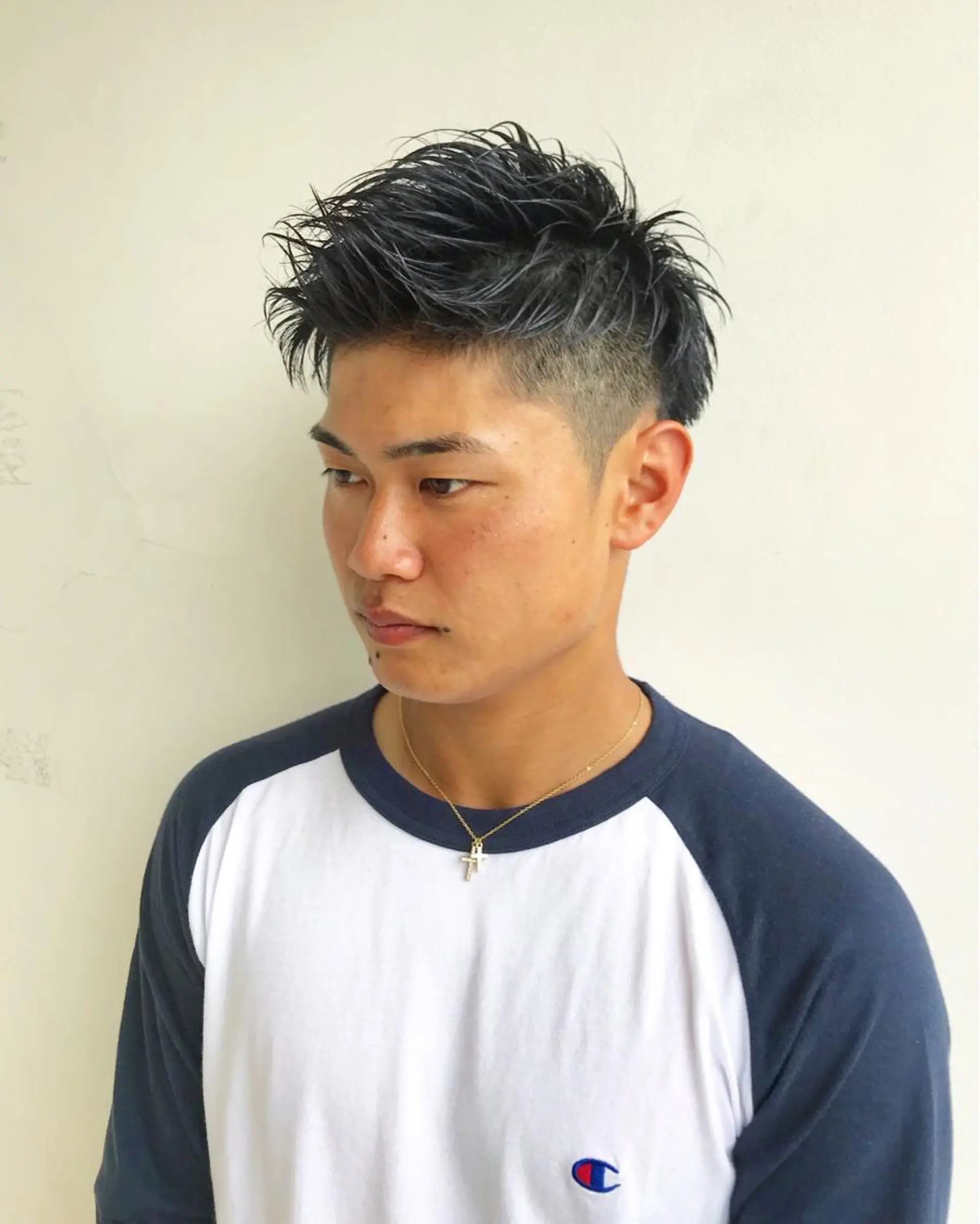 メンズ アップバング カット 🟦メンズパーマ🟦 横浜駅｜小上馬淳司のヘアスタイル