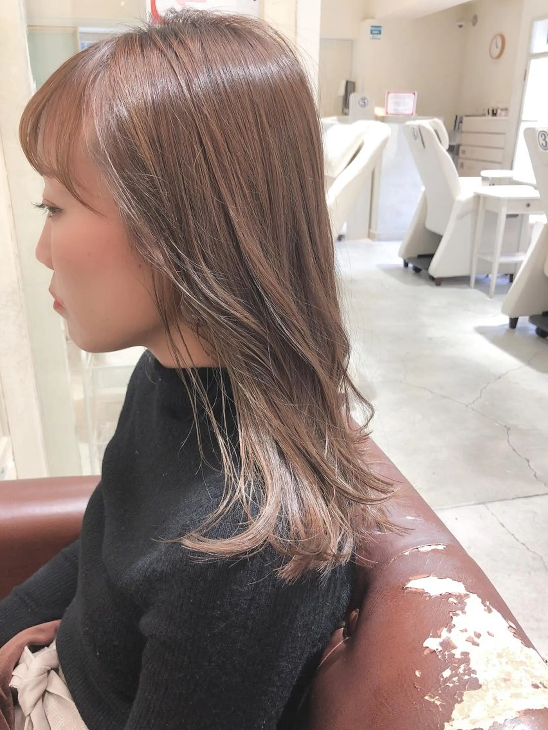 セミロング カラー ボブ/パーマ 古家 佑真のヘアスタイル