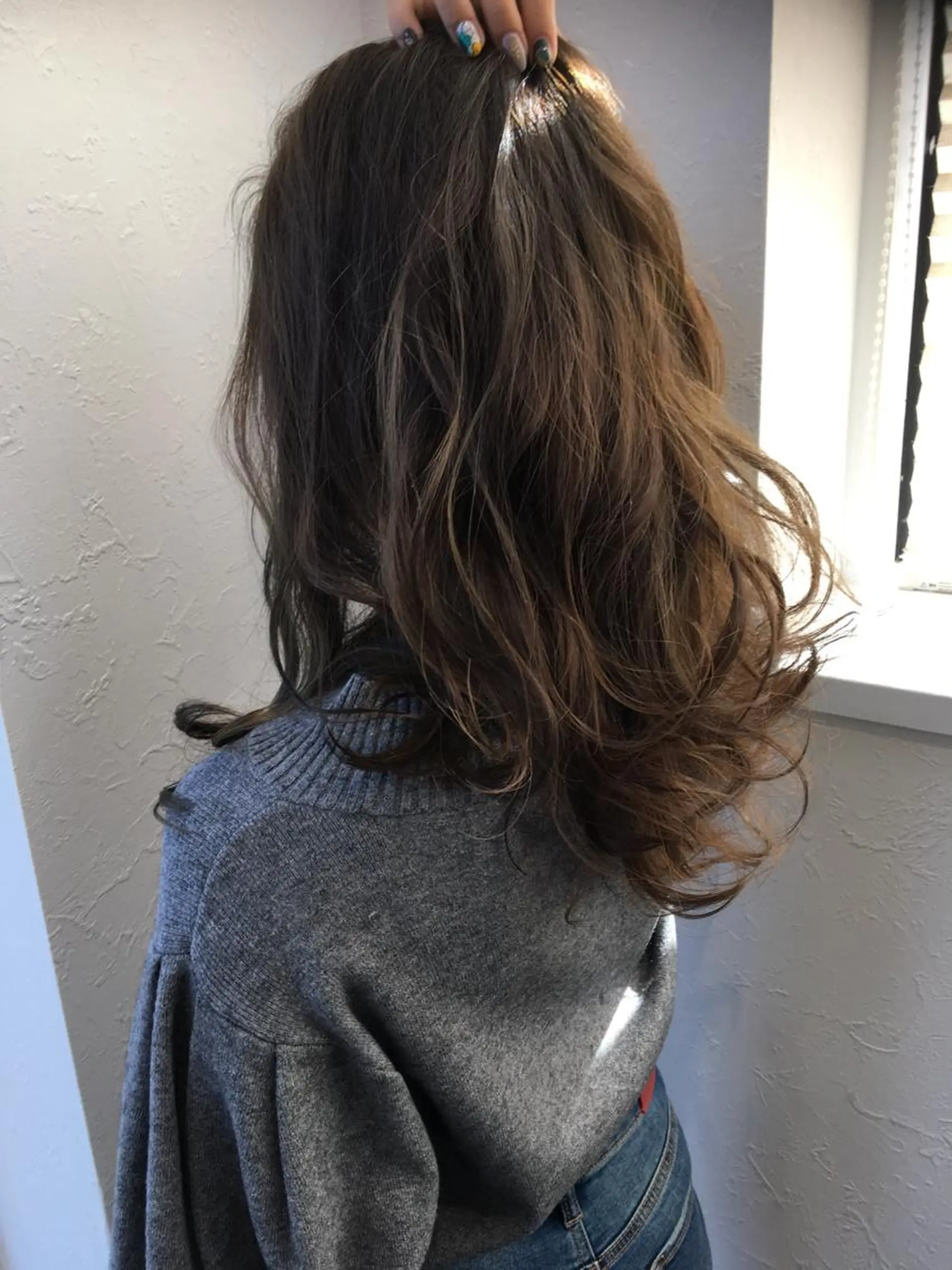 ロング カラー ベージュカラー ハイライトカラー ハイライト 川合 勇気のヘアスタイル